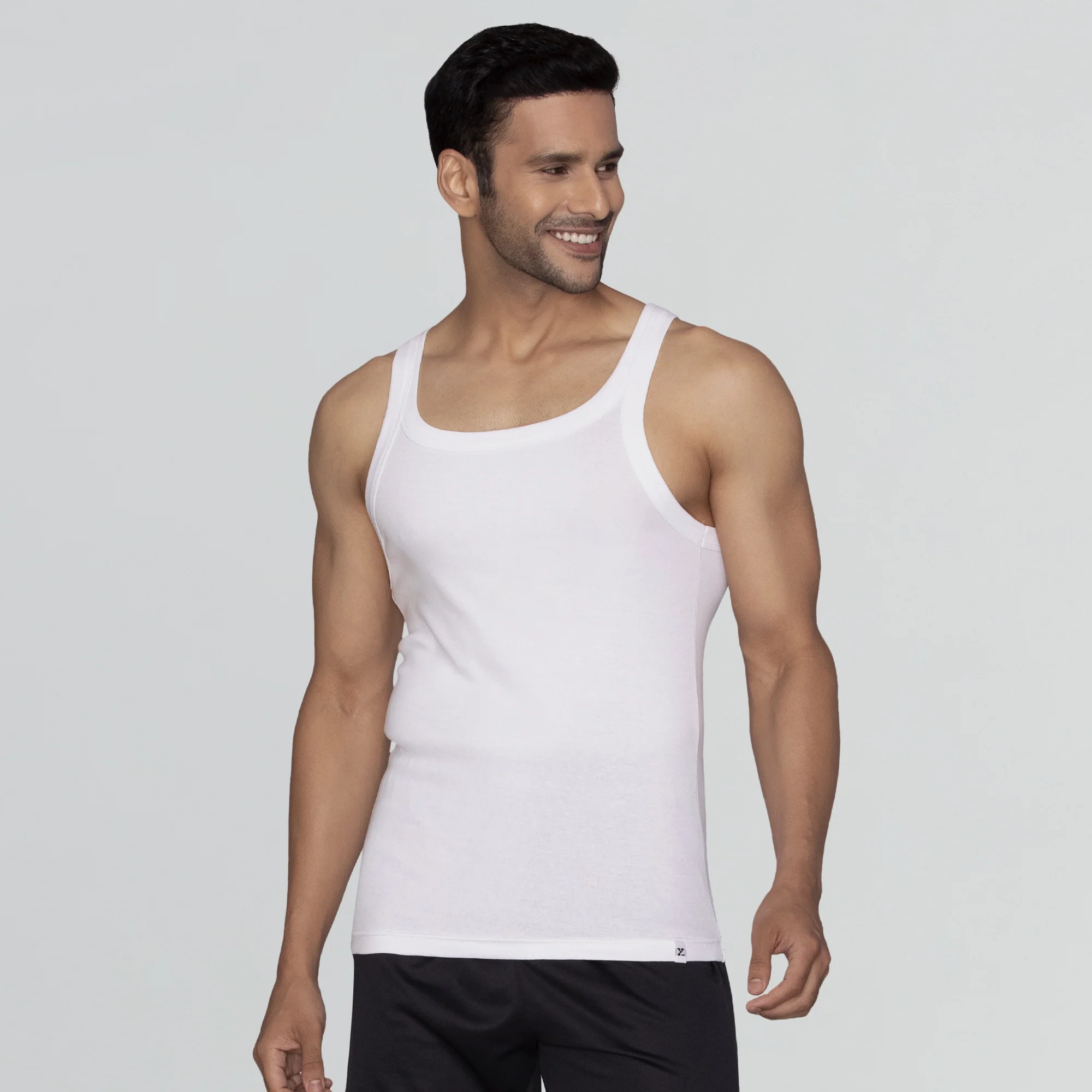 Pace Super Combed Cotton Vest Polar White - Image 2