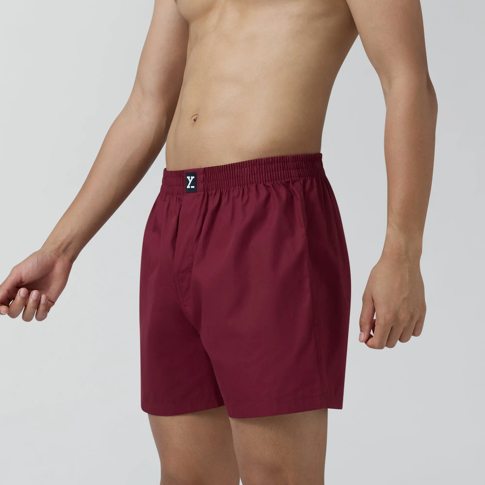Pace Cotton Boxer Bold Burgundy - Image 3