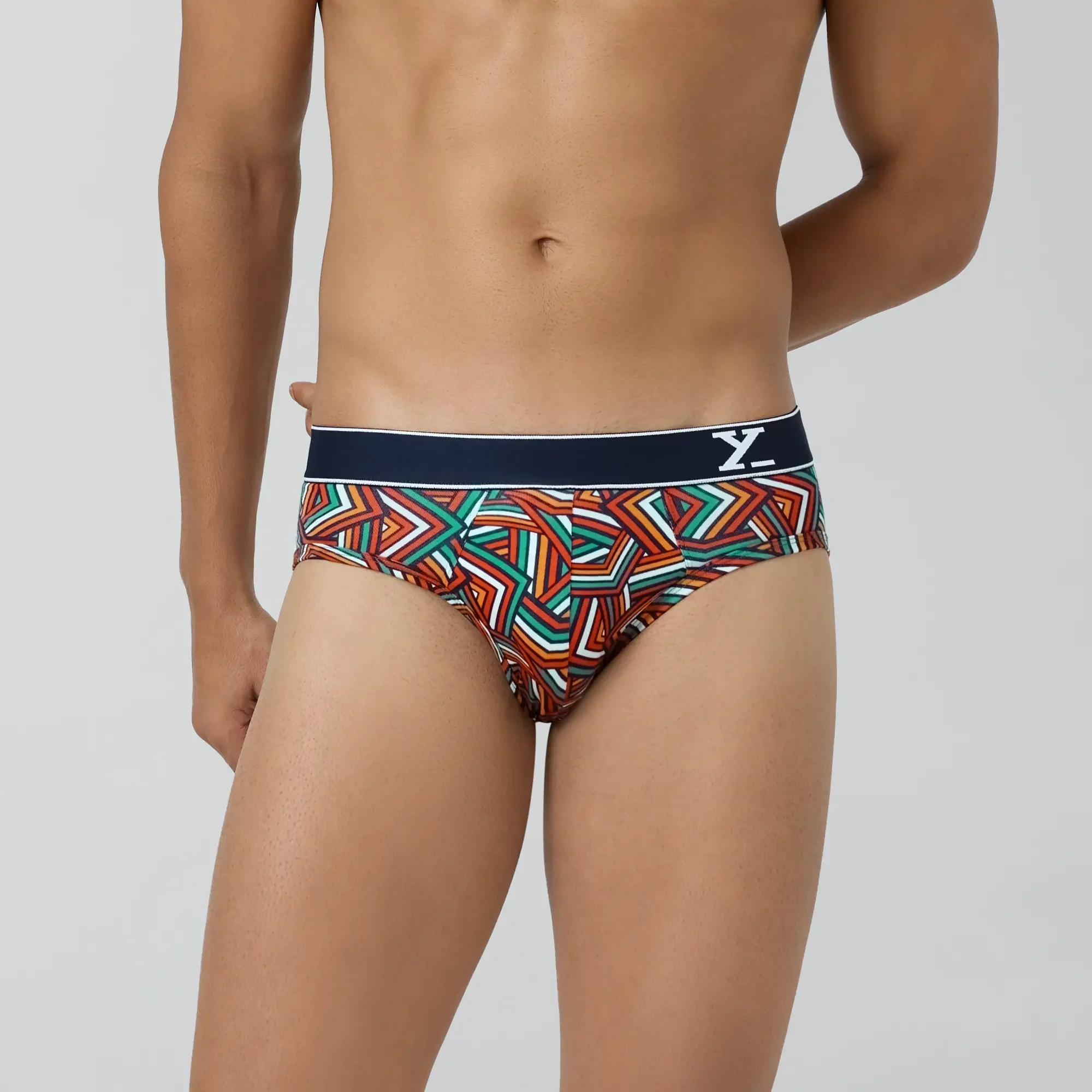 Parallax Cotton Briefs Yellow Stripes - Image 2