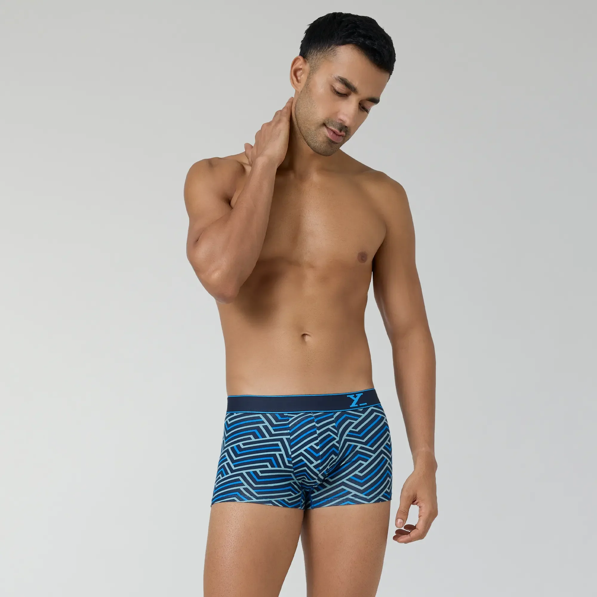 Parallax Cotton Trunks Blue Stripes - Image 5