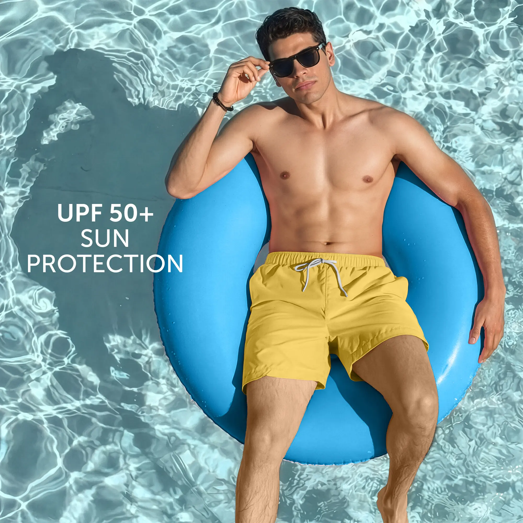 Aqua Swim Shorts Butter Yellow - Image 2