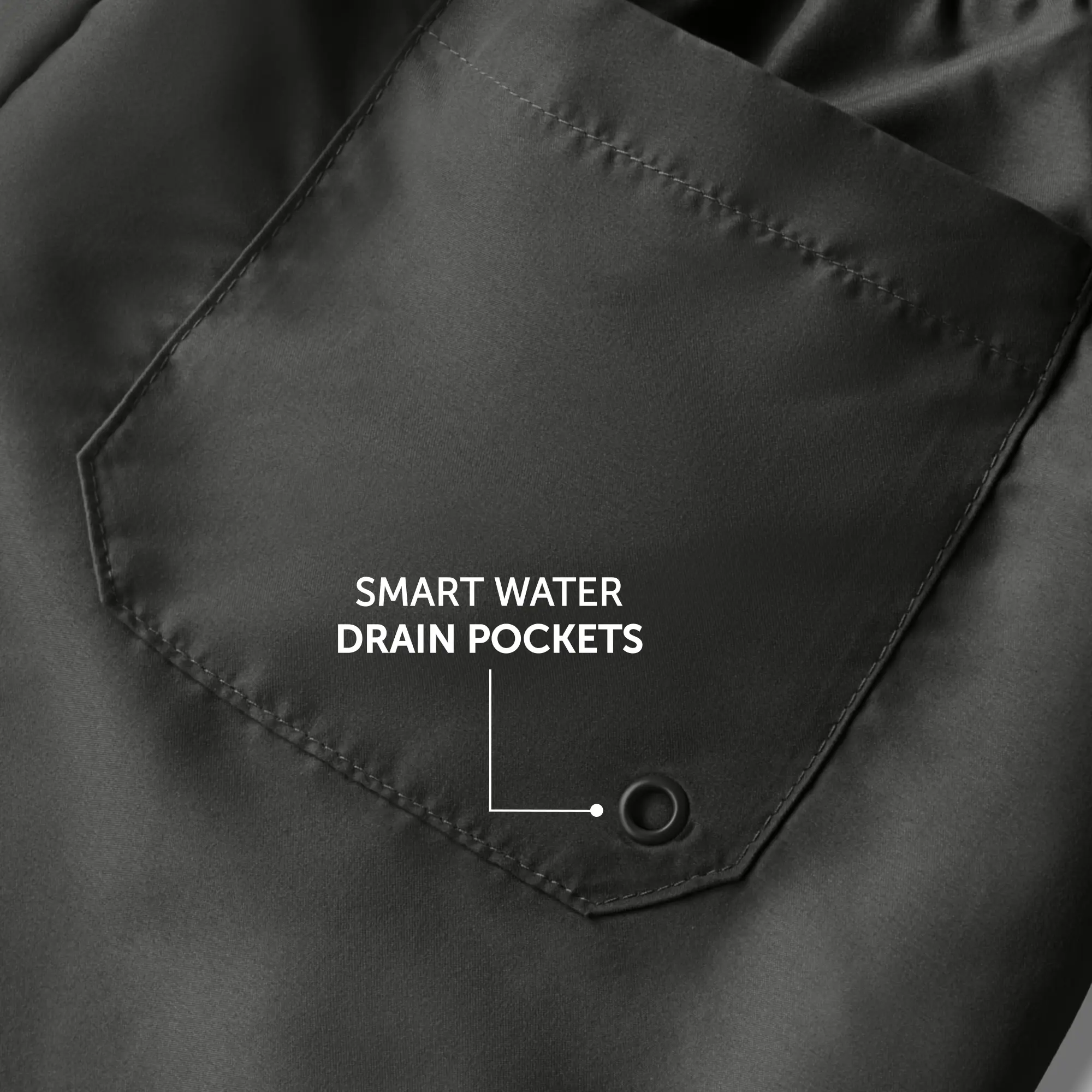 Aqua Swim Shorts Smoke Black - Image 4