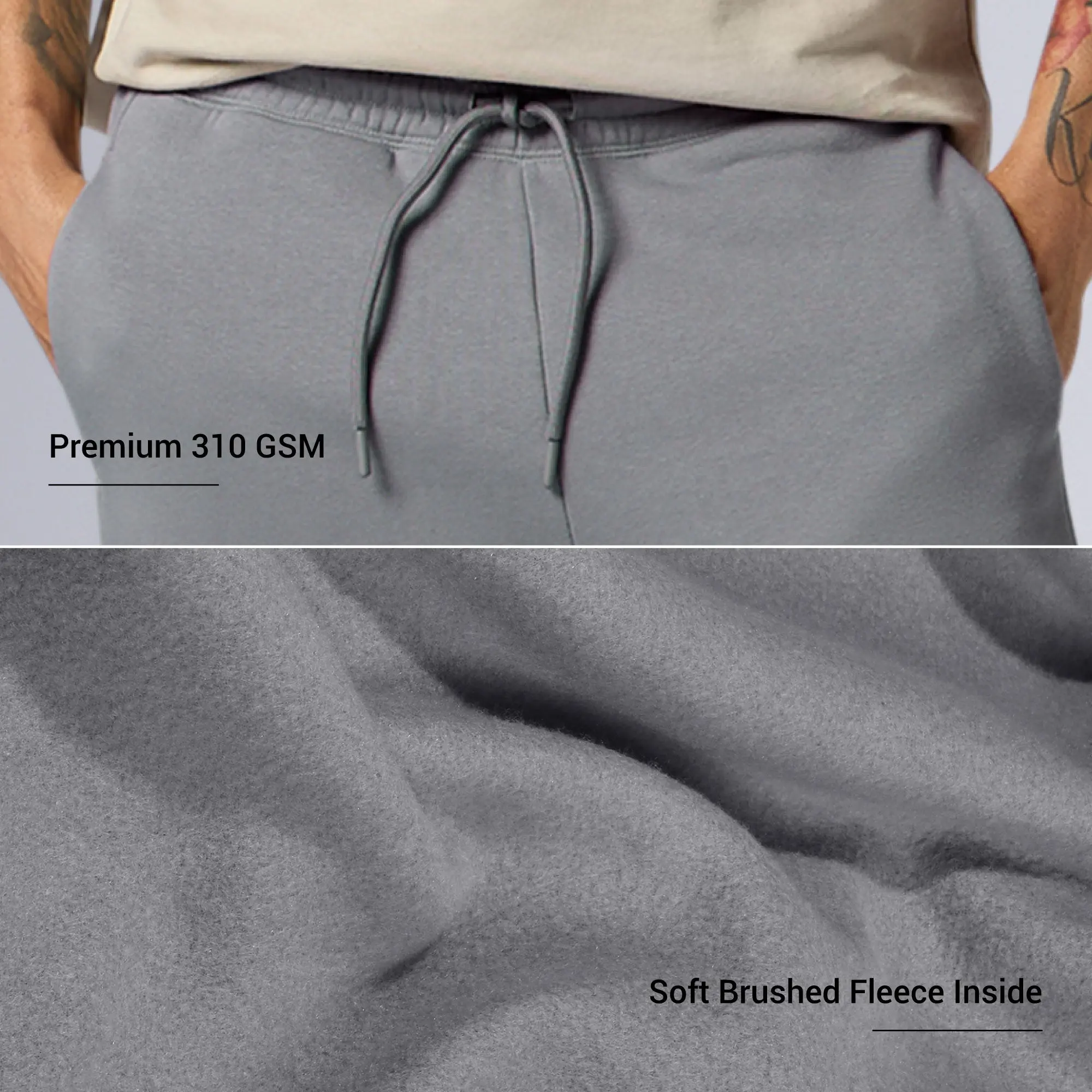 Pulse French Terry Cotton Blend Sweatpants Opal Grey - Image 2