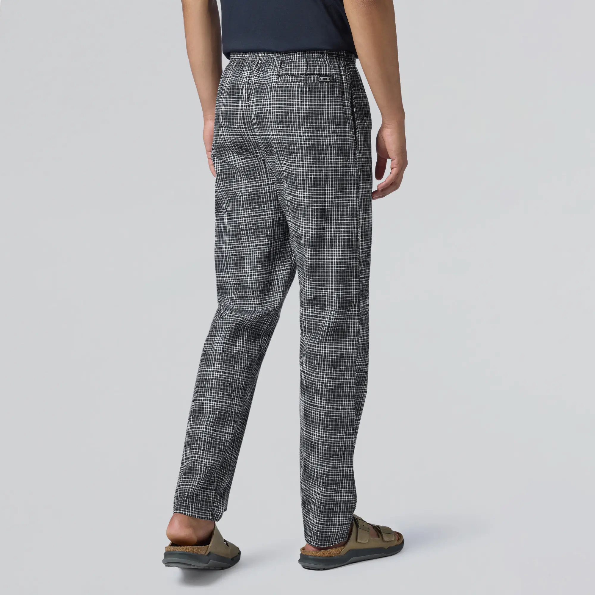 Checkmate Combed Cotton Pyjamas Smoke Grey - Image 2