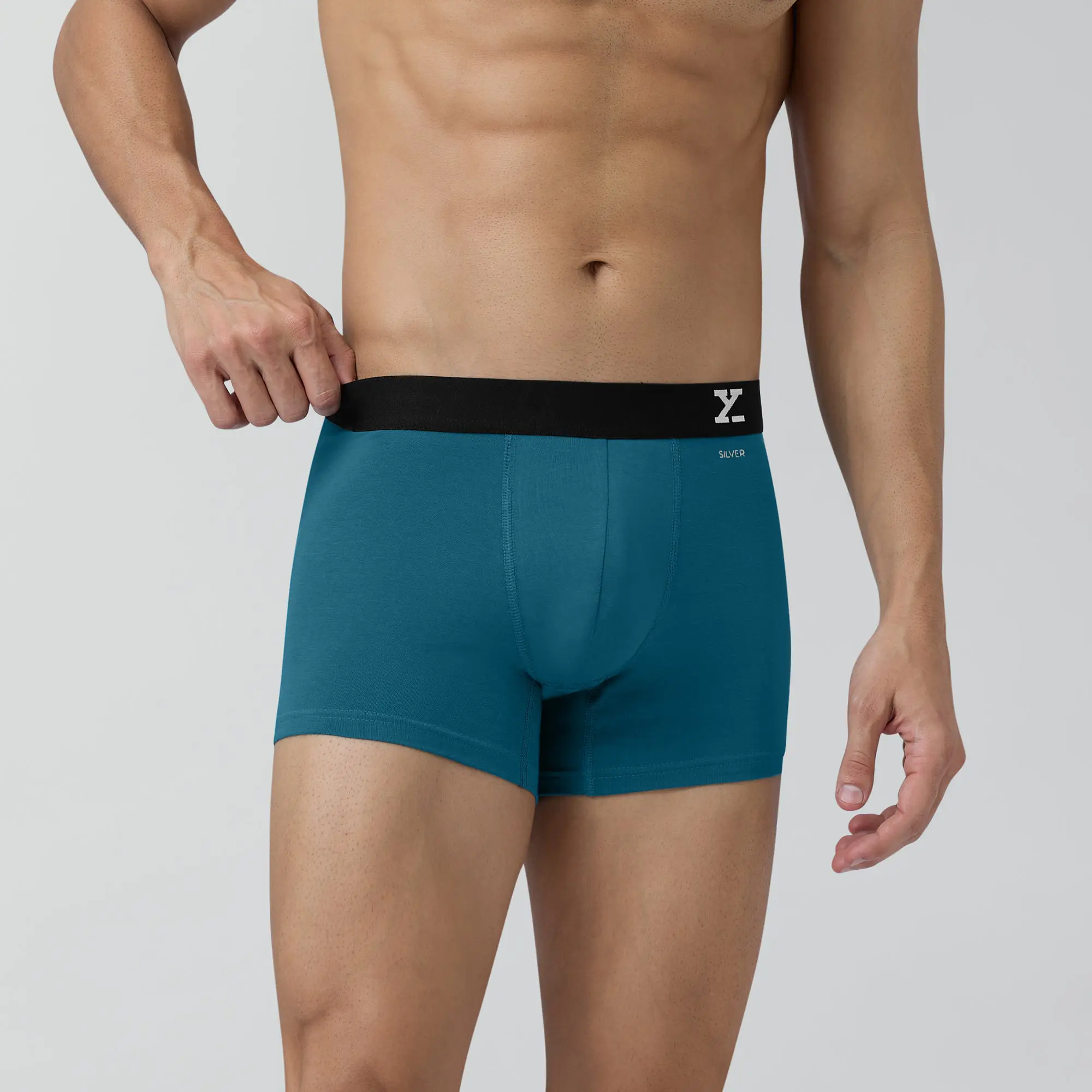 Quad Aero Traq Cotton Trunks Blue (Pack of 6) - Image 6