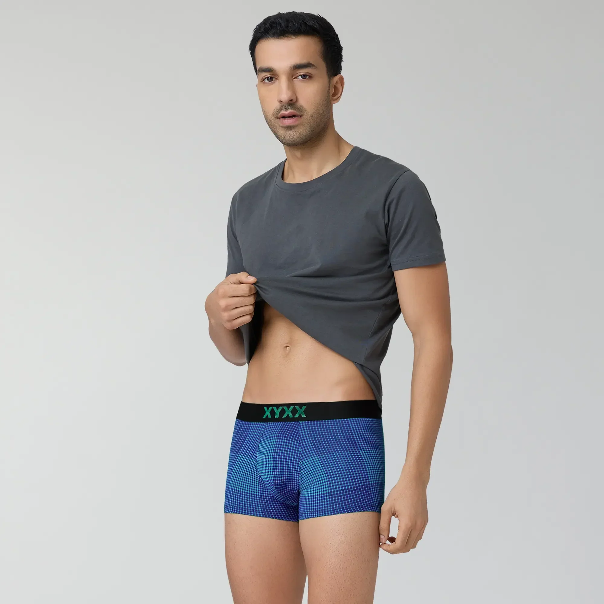 Quad Cotton Trunks Aqua Green - Image 2