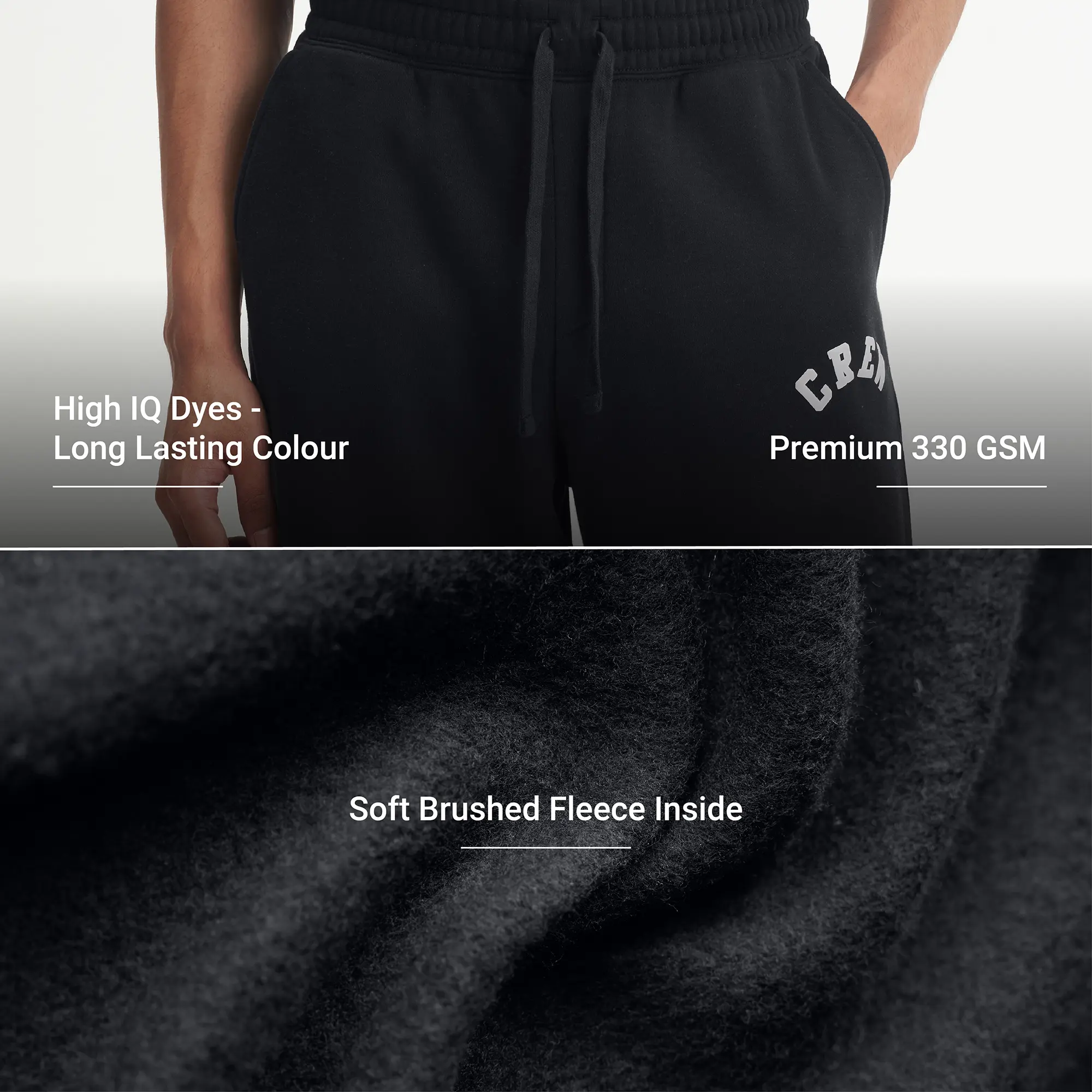 Crew Relaxed Fit Sweatpants - Ink Black - Image 2