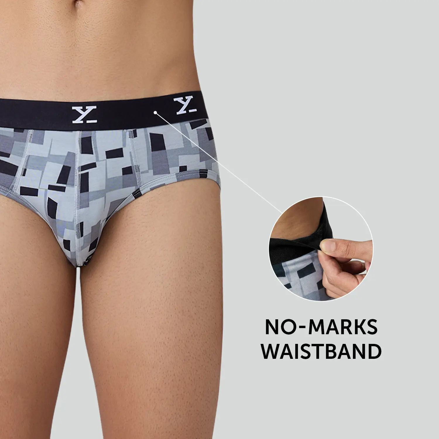 Shuffle Modal Briefs Boxy Grey - Image 4