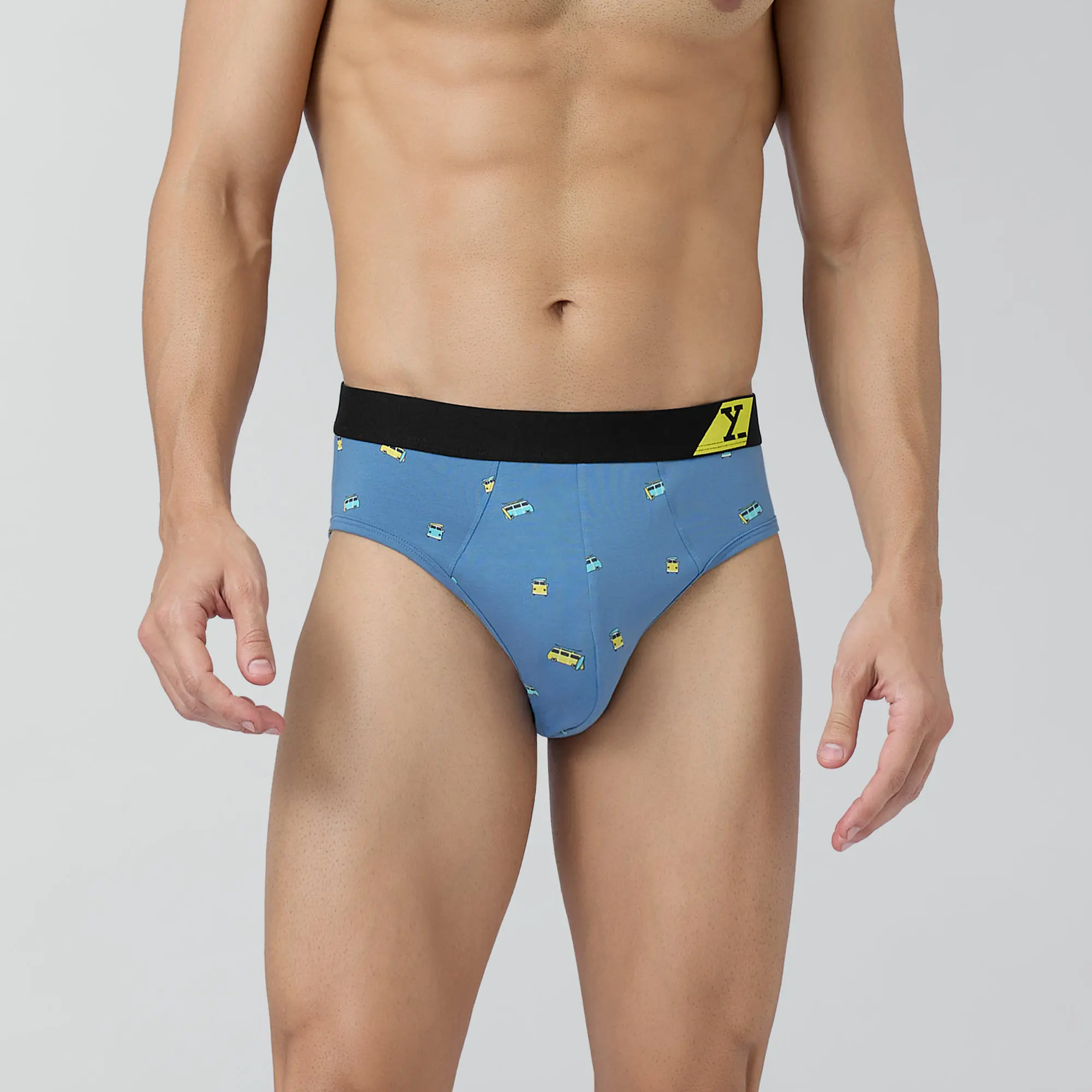 Splash Cotton Stretch Briefs Bus Blue - Image 2