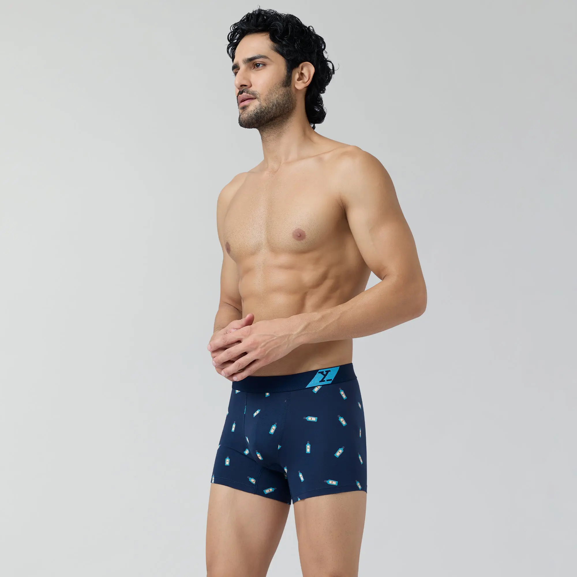 Splash Cotton Stretch Trunks Gin Blue - Image 3