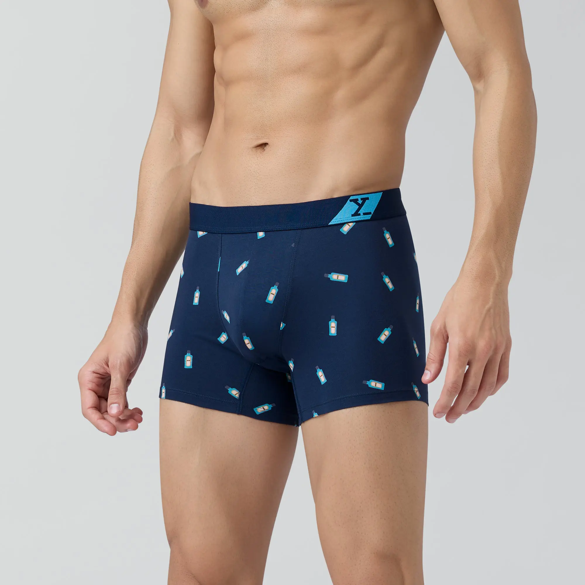 Splash Cotton Stretch Trunks Gin Blue - Image 5