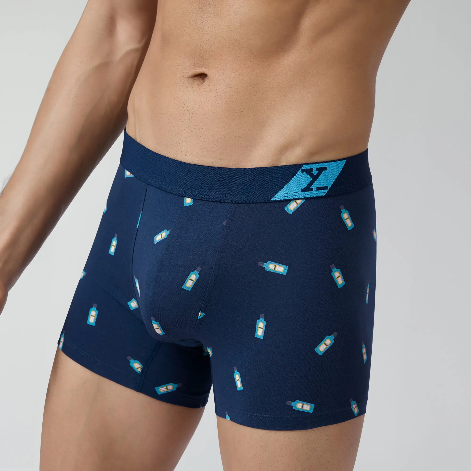 Splash Cotton Stretch Trunks Gin Blue - Image 6