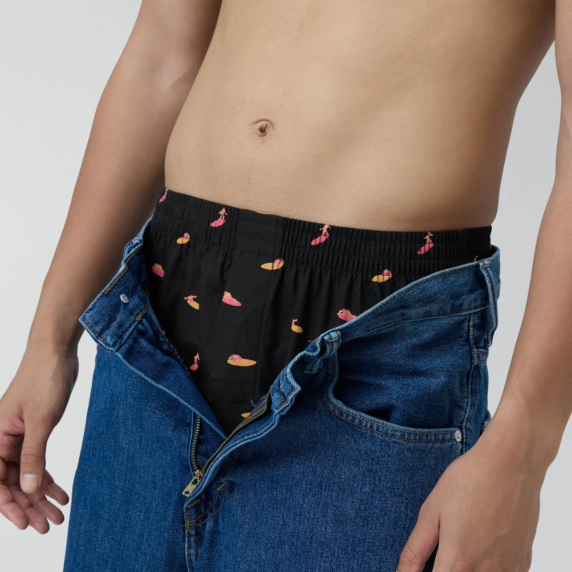 Splash Cotton Boxers - Surfer Black - Image 4