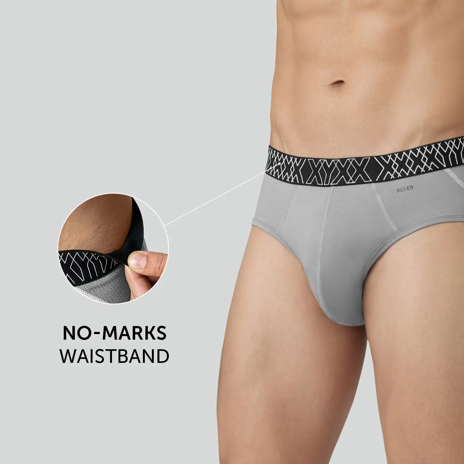 Sprint Cotton Stretch Briefs Opal Grey - Image 5
