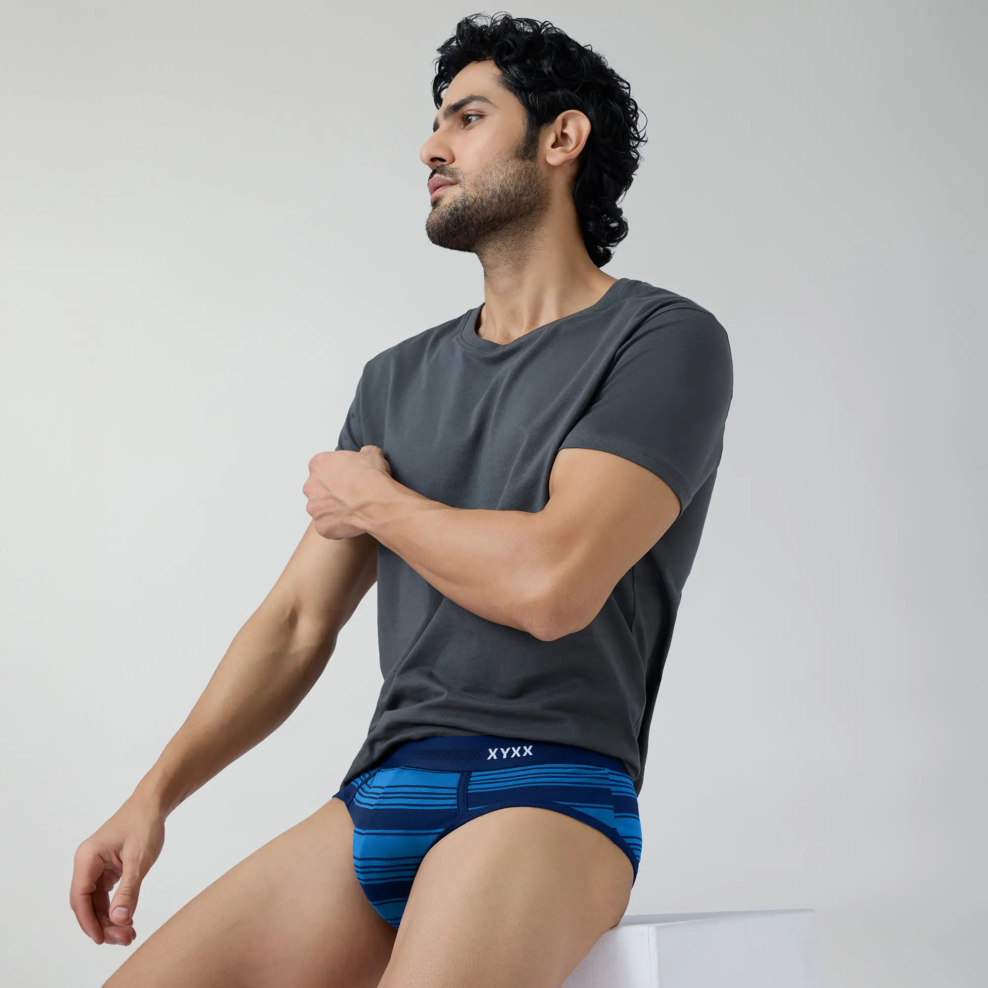 Streax Cotton Stretch Briefs Pacific Blue - Image 3