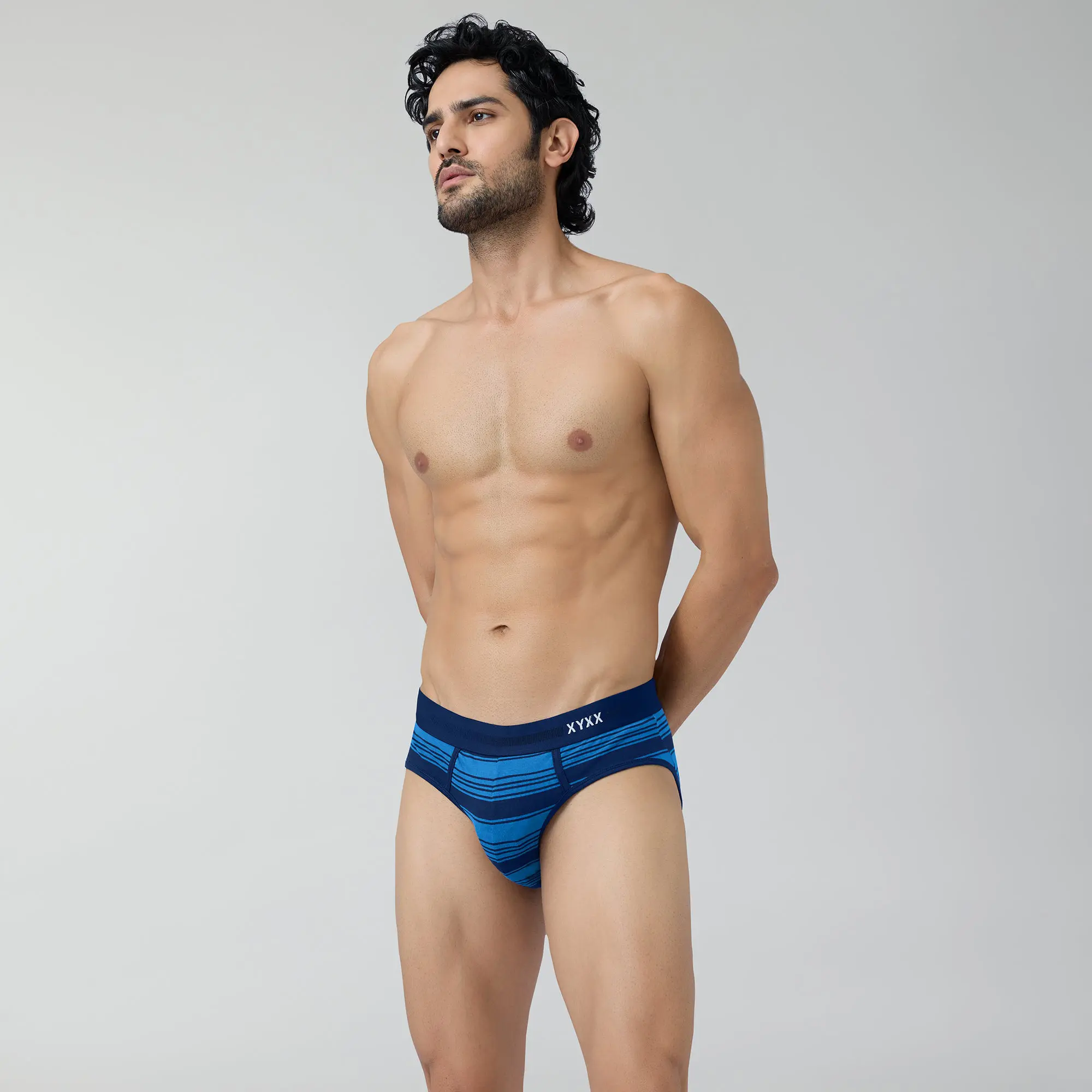 Streax Cotton Stretch Briefs Pacific Blue - Image 4
