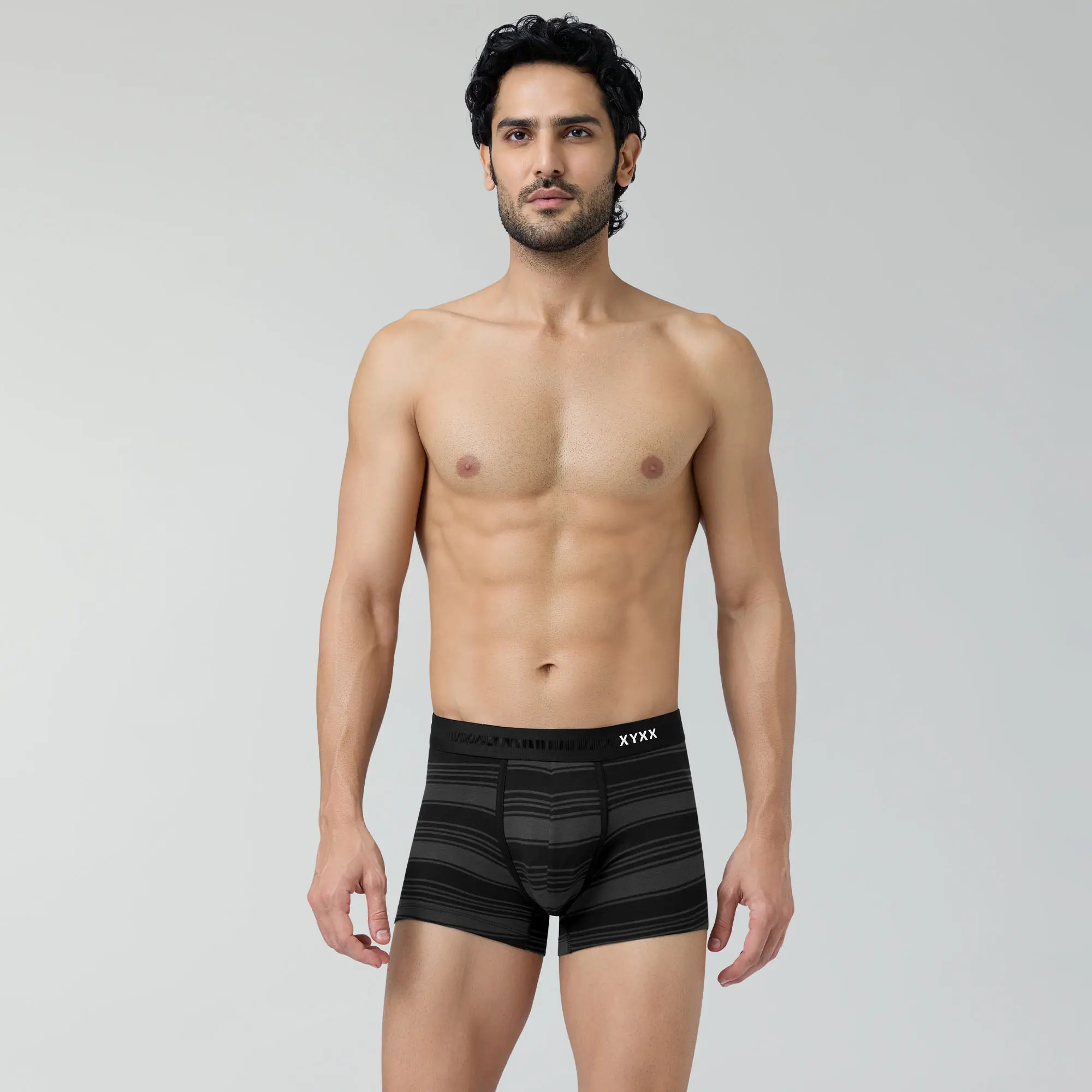 Streax Cotton Stretch Trunks Smoke Black - Image 3