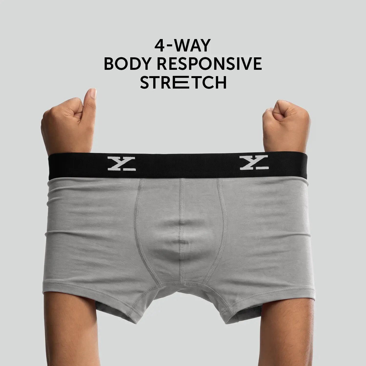 Ace Modal Trunks Heather Grey - Image 3