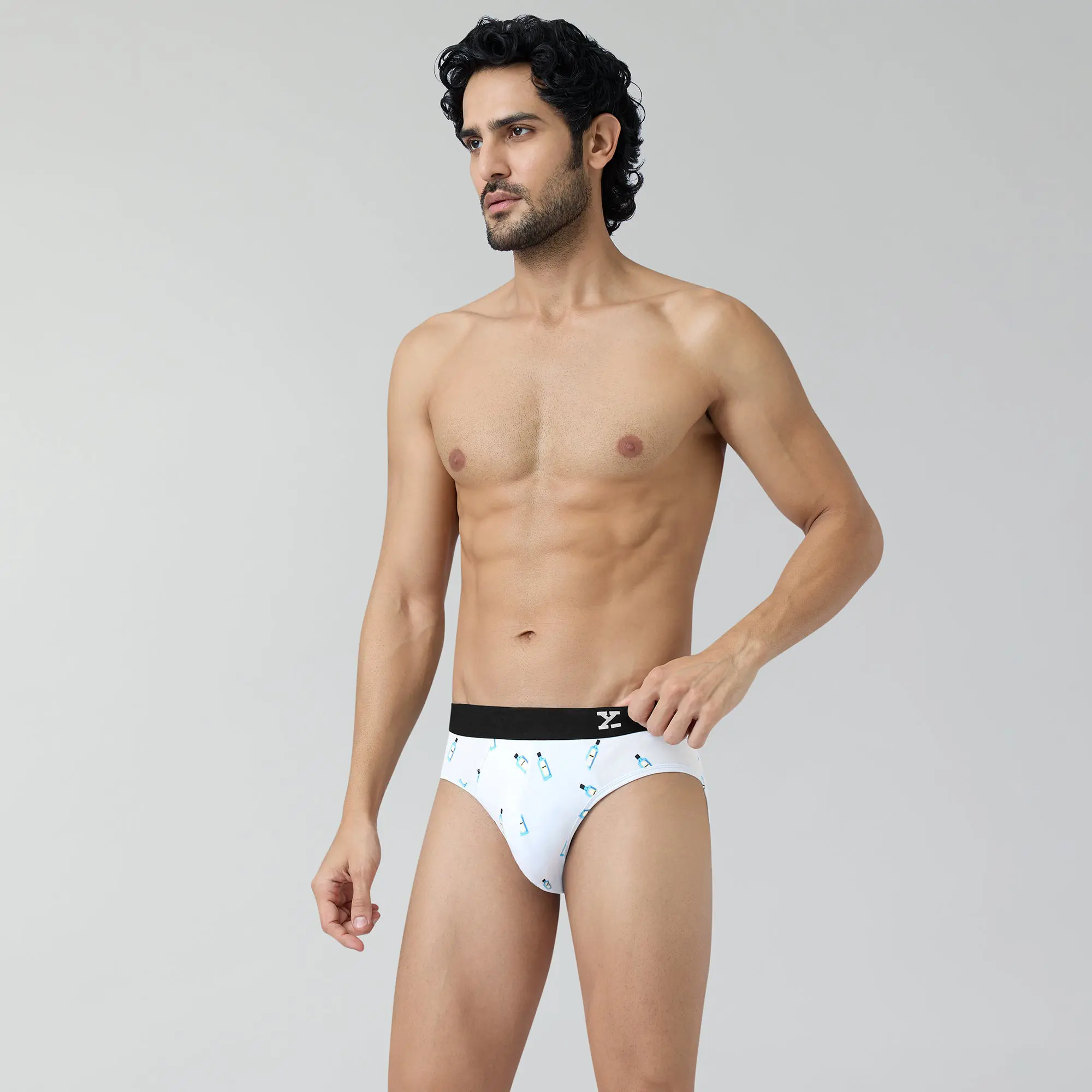 Surf Cotton Stretch Briefs Gin Blue - Image 4