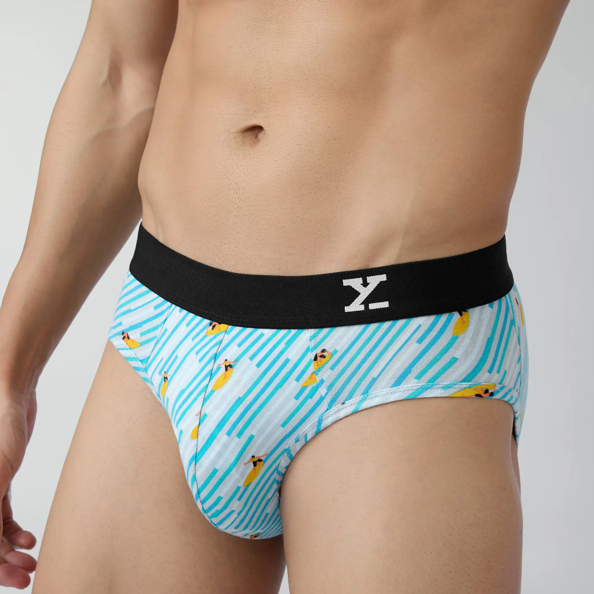 Surf Cotton Stretch Briefs Surfer Blue - Image 6