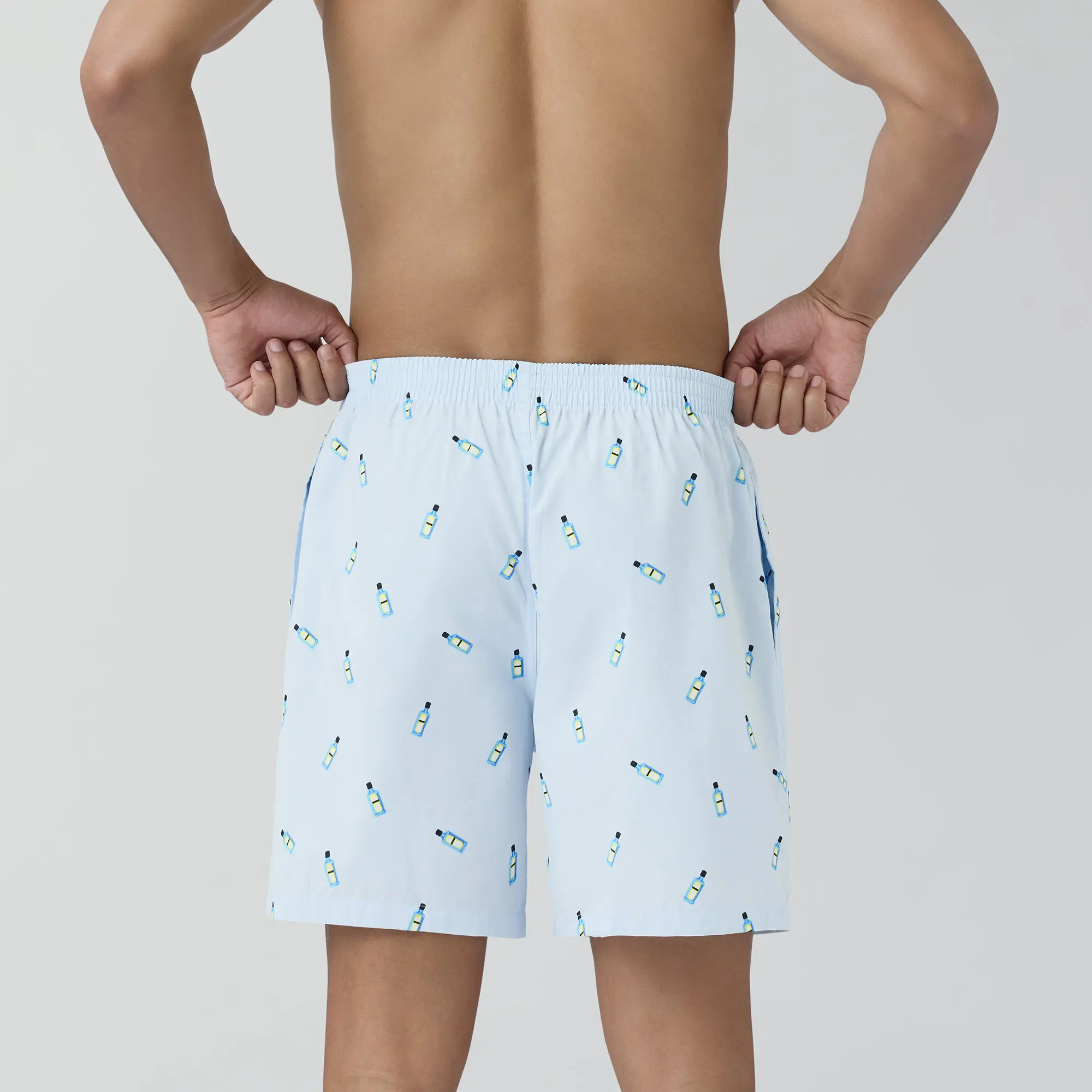 Surf Super Combed Cotton Boxer Shorts Gin Blue - Image 5