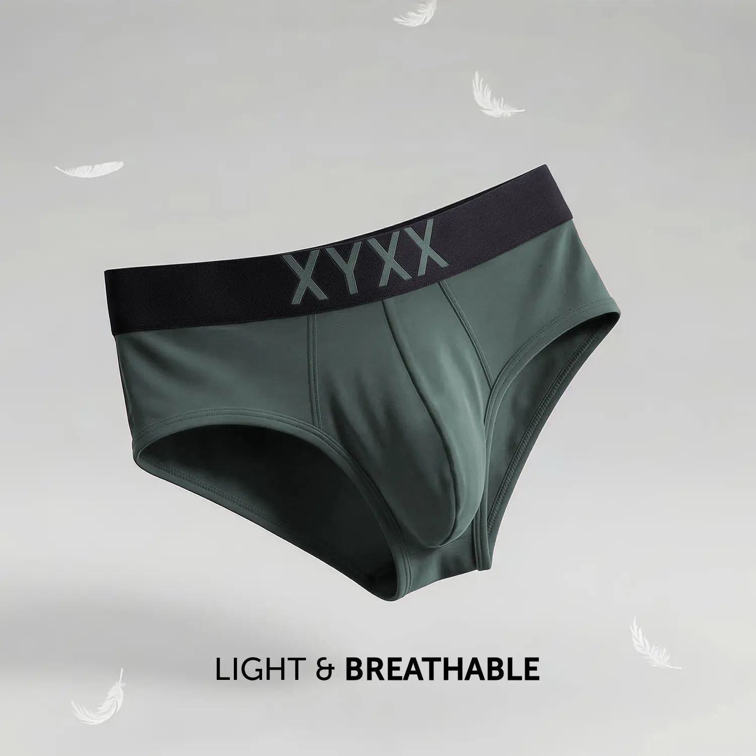 Alpha Tactel Briefs - Olive Green - Image 2