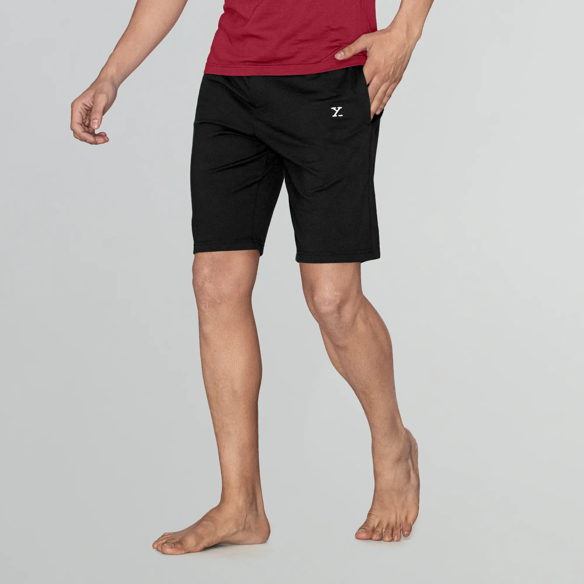 Ace Modal-Cotton Shorts Pitch Black - Image 4
