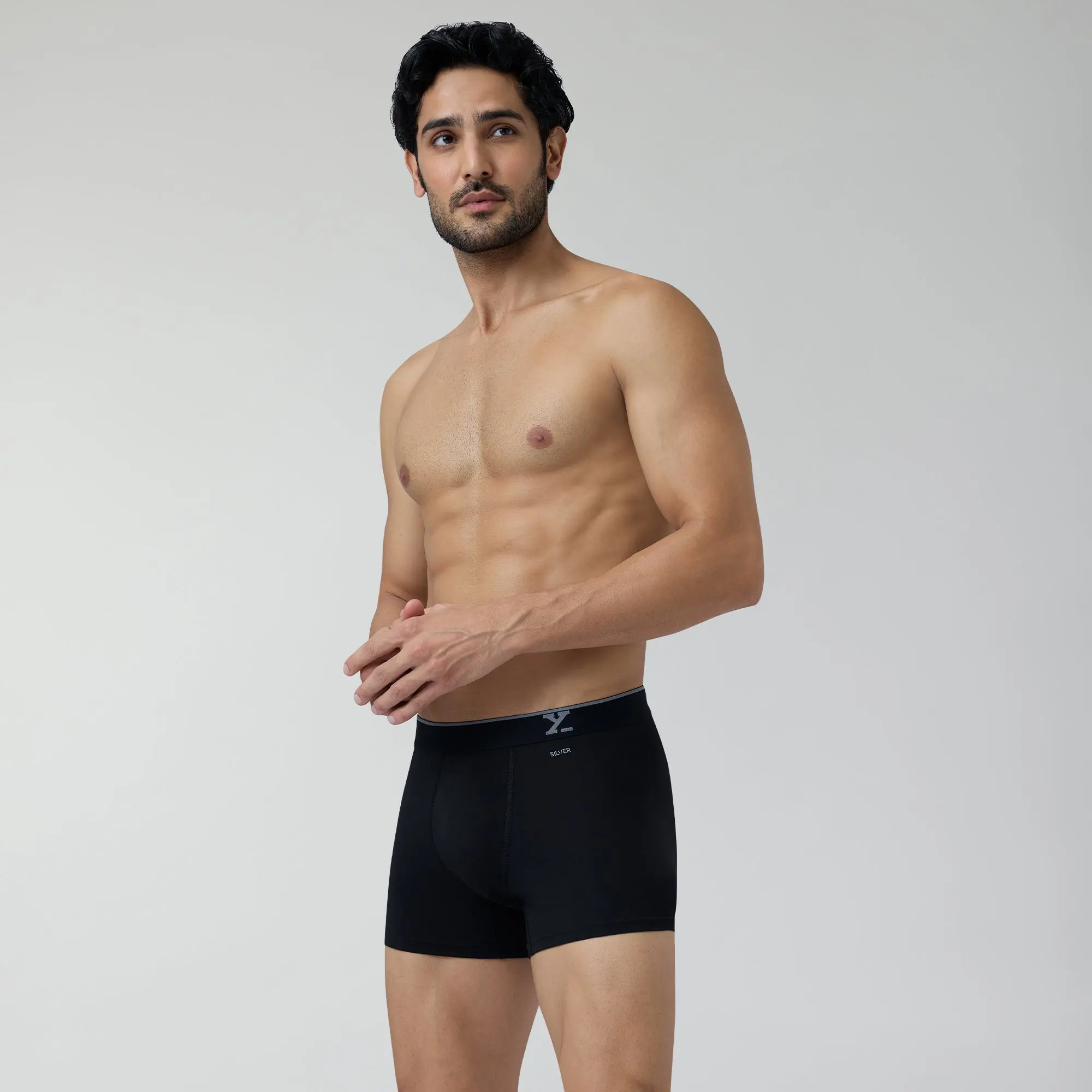 Quad Aero Traq Cotton Trunks Blue (Pack of 6) - Image 3