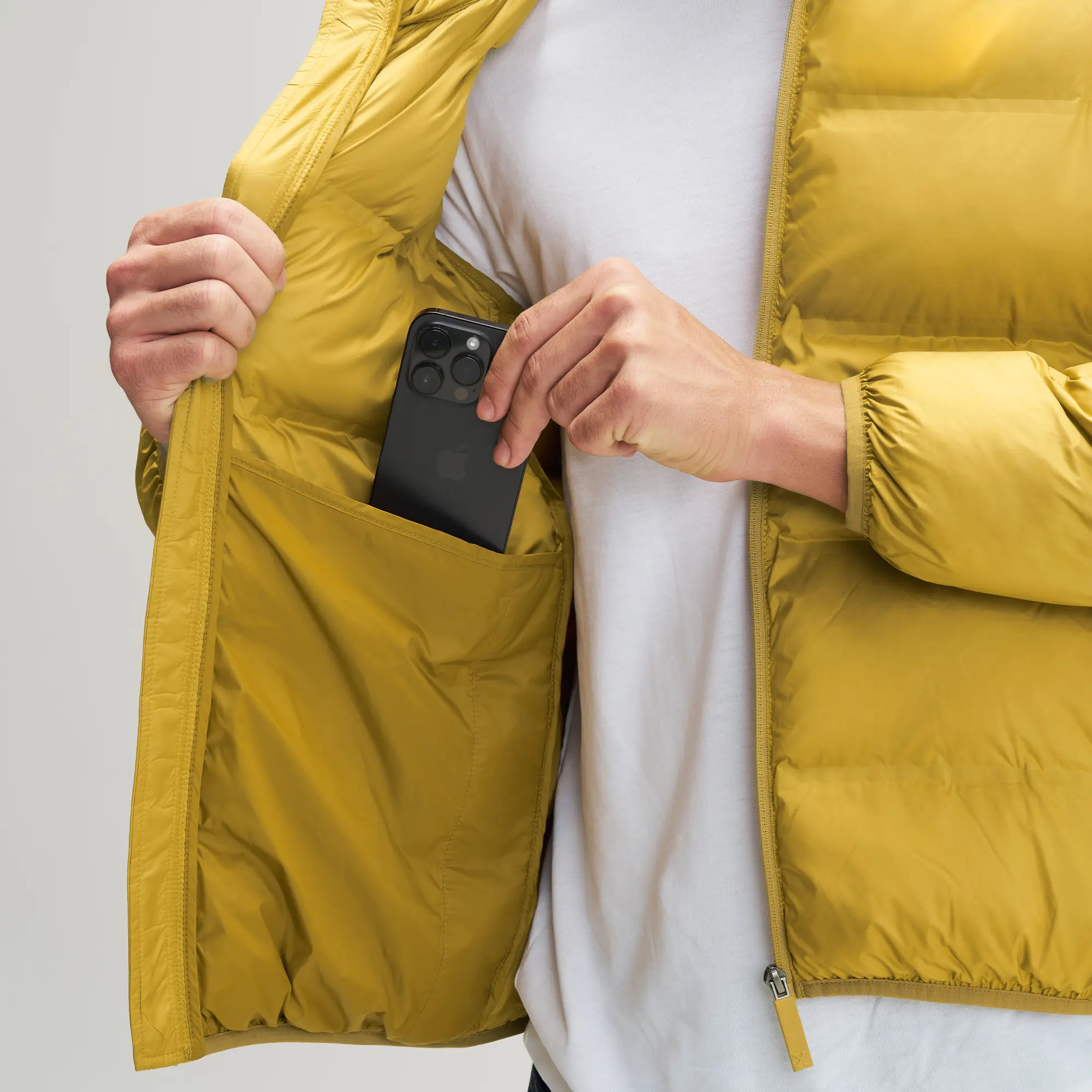 Ultra-Warm Puffer Jacket - Ochre Yellow - Image 4