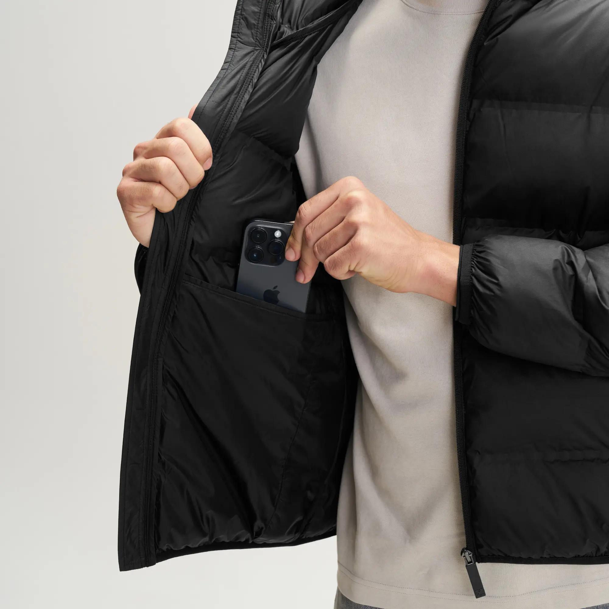 Ultra-Warm Puffer Jacket - Pitch Black - Image 4