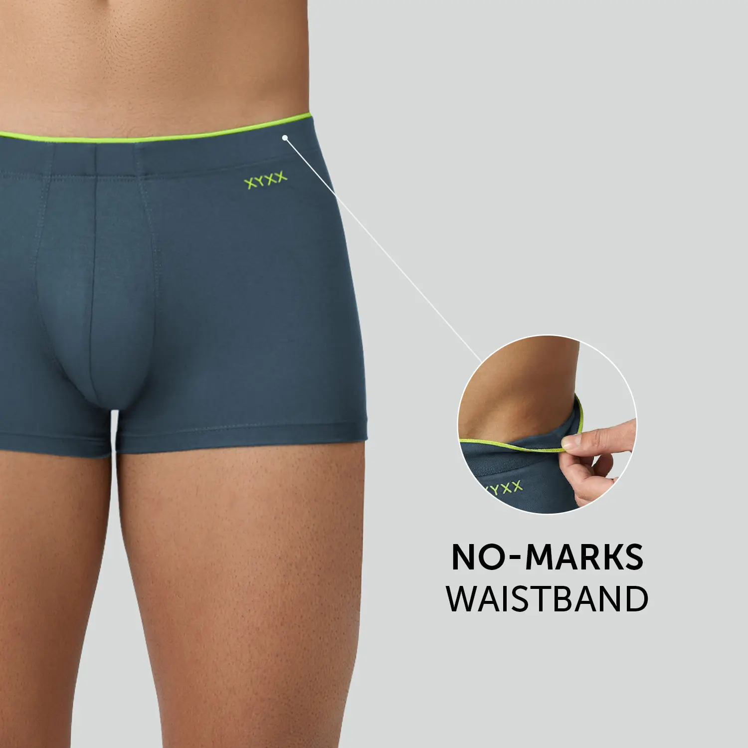 Uno Modal Trunks - Steel Blue - Image 4