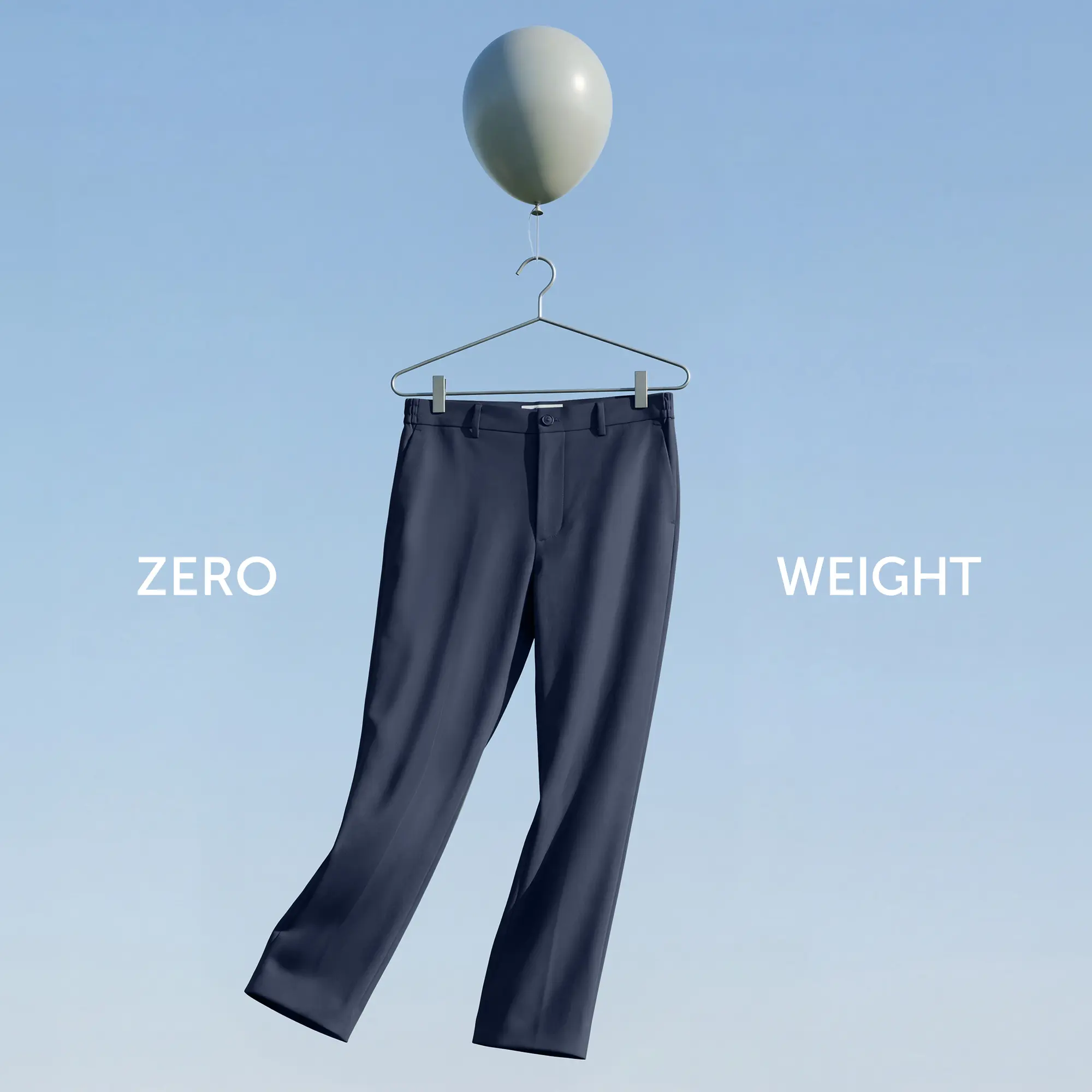 VELOCITY: Soft Stretch Pants - Straight Fit Midnight Blue - Image 2