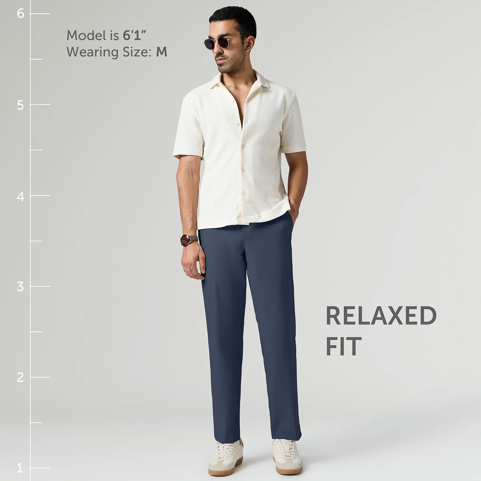 VELOCITY: Soft Stretch Pants - Straight Fit Midnight Blue - Image 5