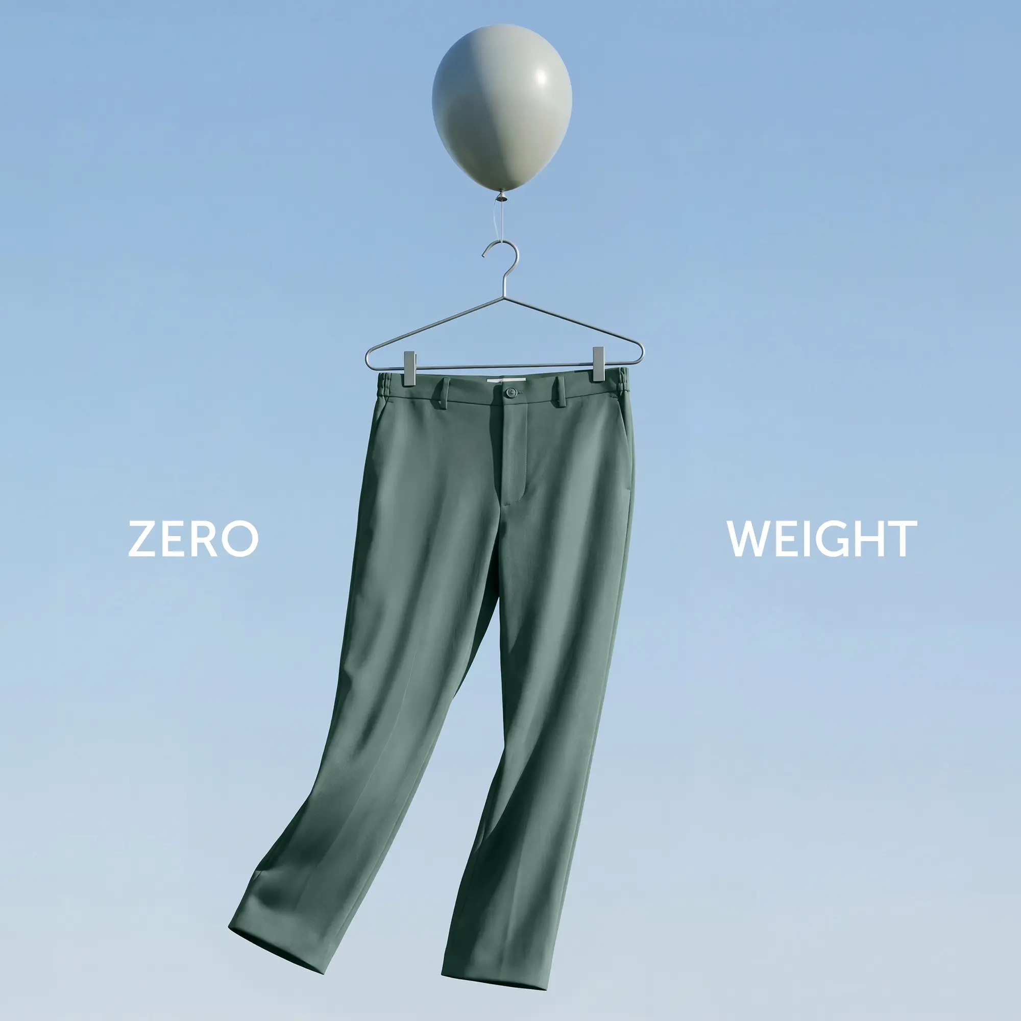 VELOCITY: Soft Stretch Pants - Straight Fit Pine Green - Image 2