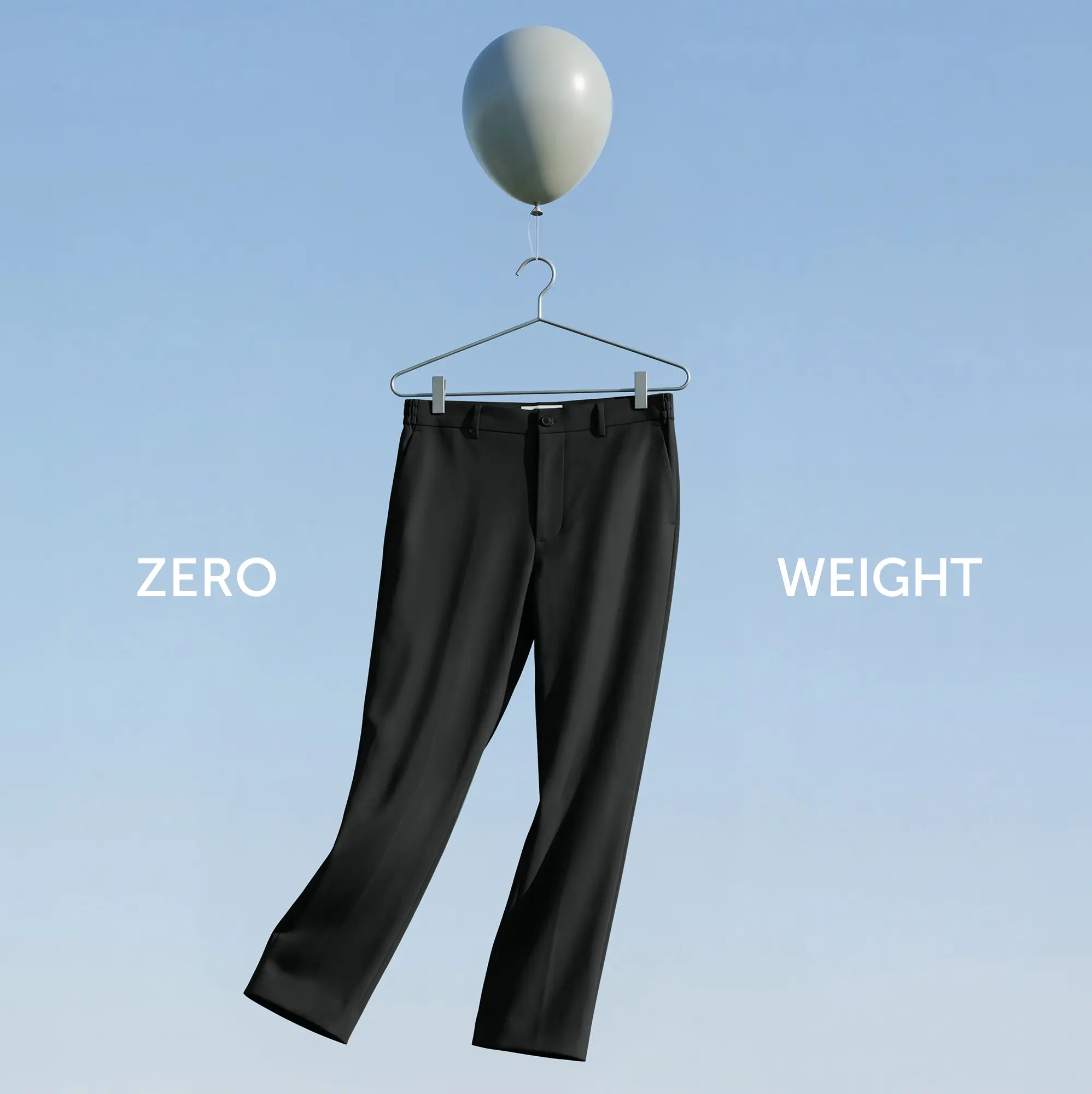 VELOCITY: Soft Stretch Pants - Straight Fit Pitch Black - Image 2