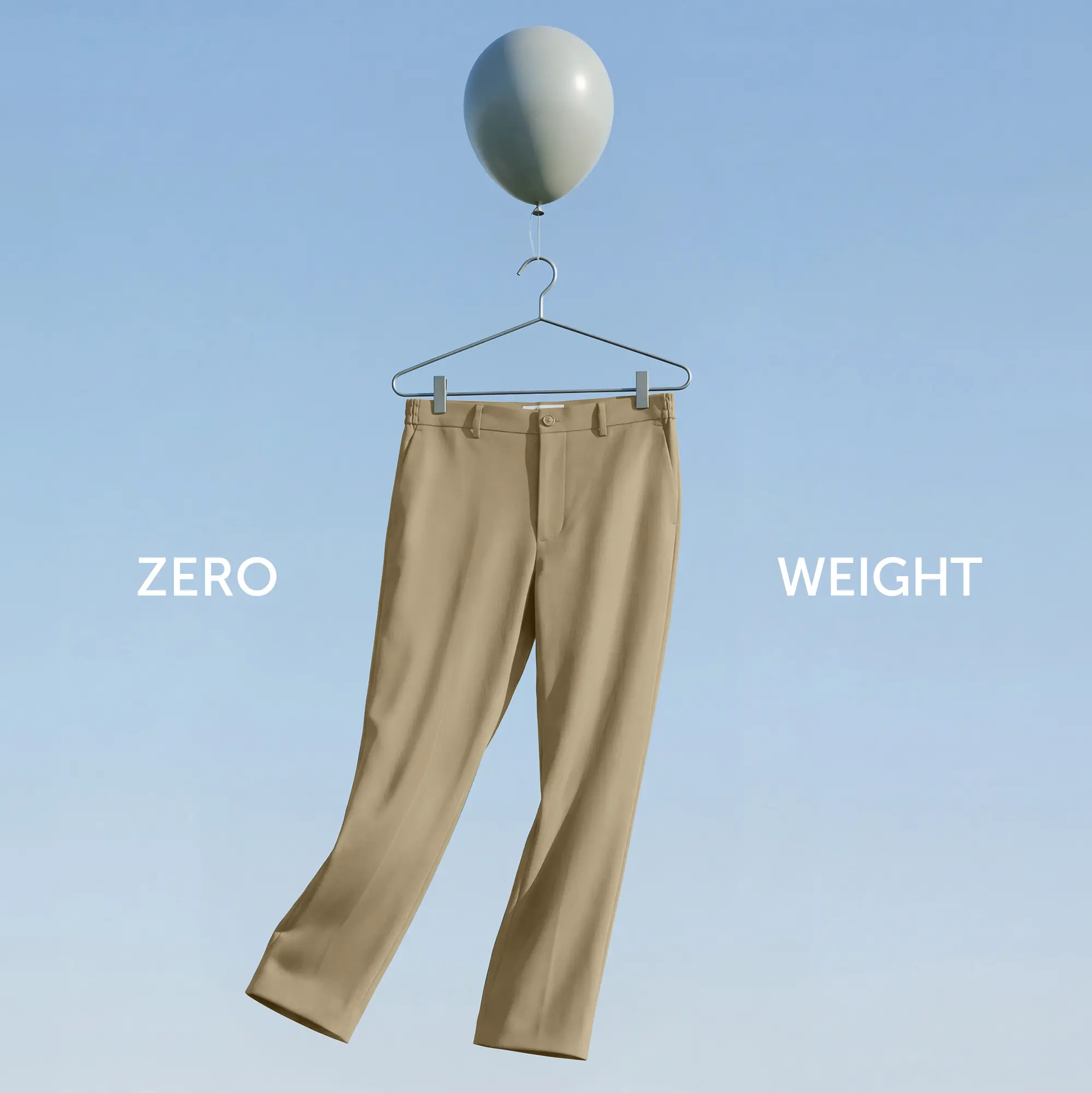 VELOCITY: Soft Stretch Pants - Straight Fit Sand Brown - Image 2