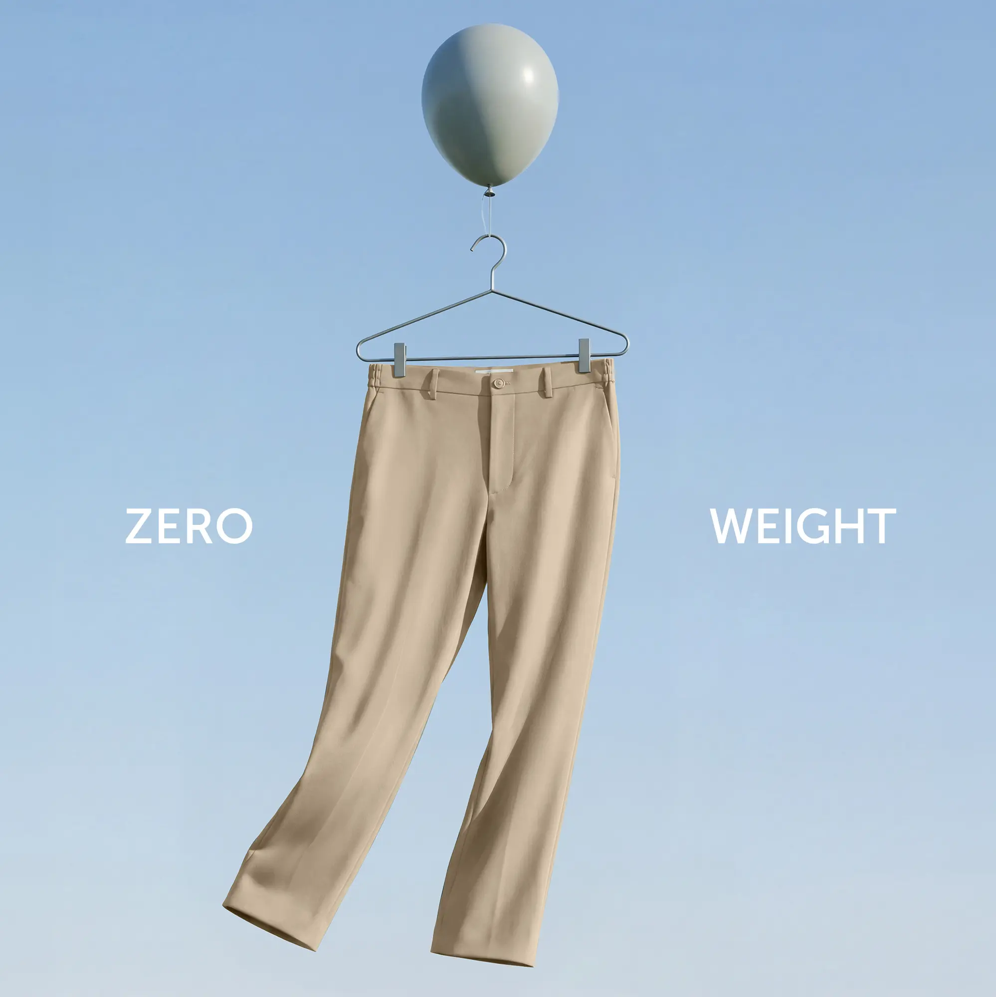 VELOCITY: Soft Stretch Pants - Straight Fit Tan Brown - Image 2