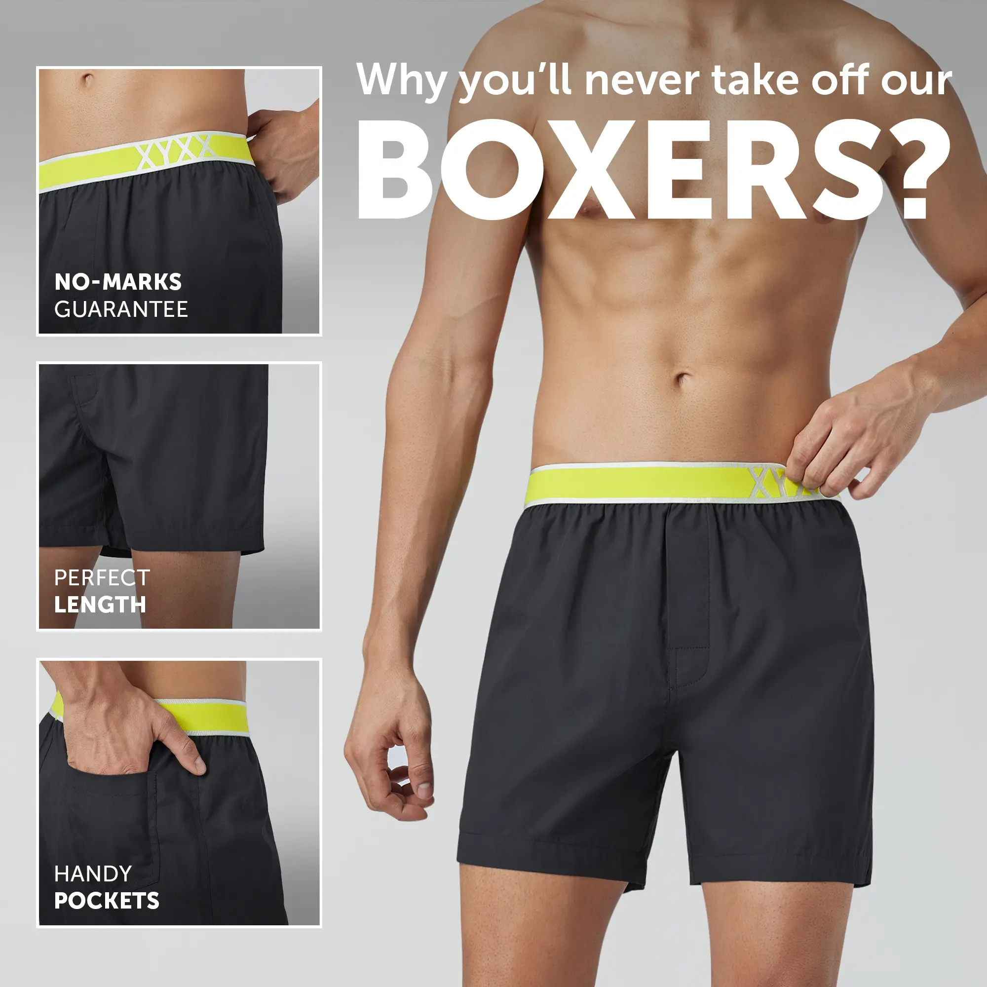 Volt Cotton Boxer Storm Grey - Image 2
