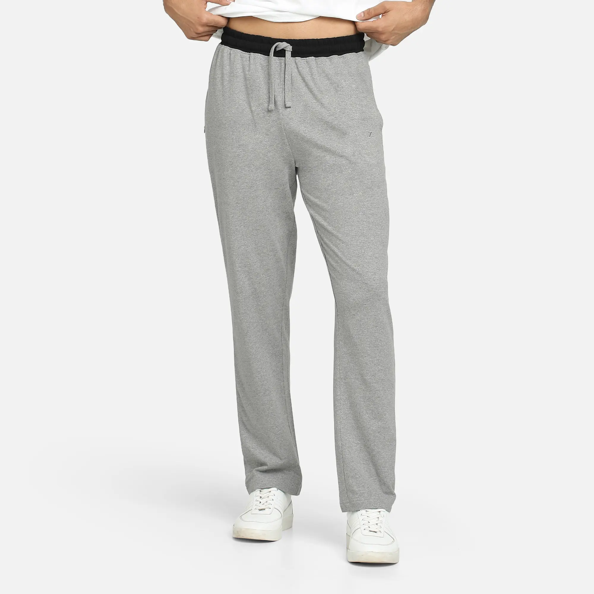 Nova Cotton Rich Track Pants Frost Grey - Image 3