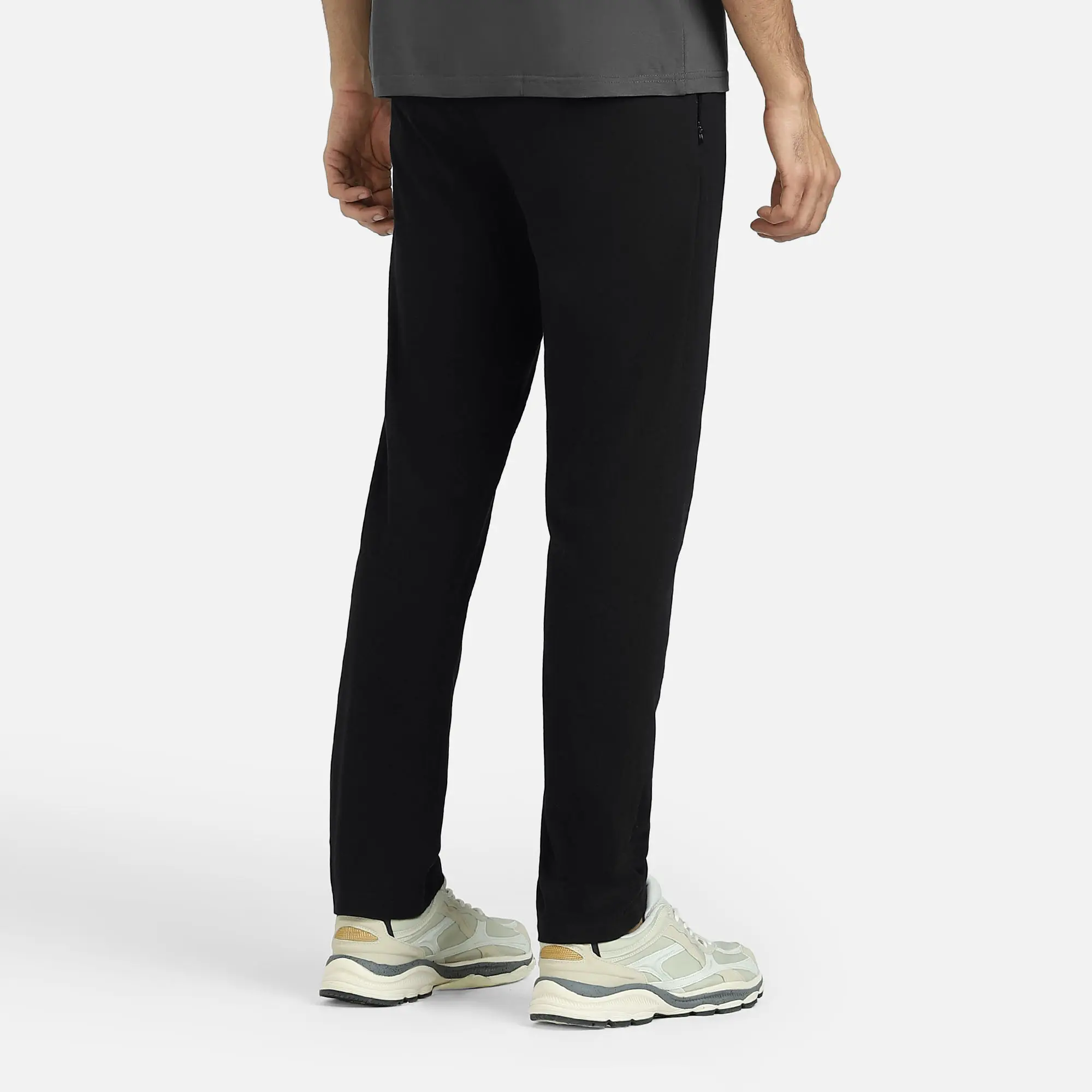 Nova Cotton Rich Track Pants Pitch Black - Image 5