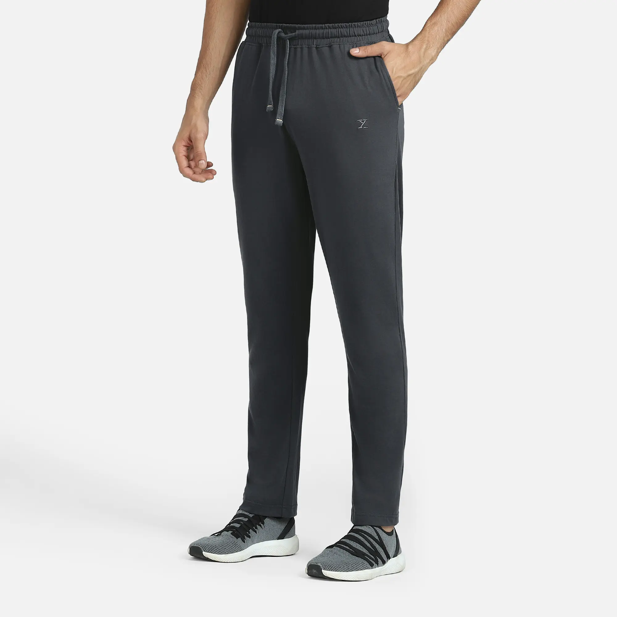 Pace Cotton Rich Track Pants Anchor Grey - Image 2
