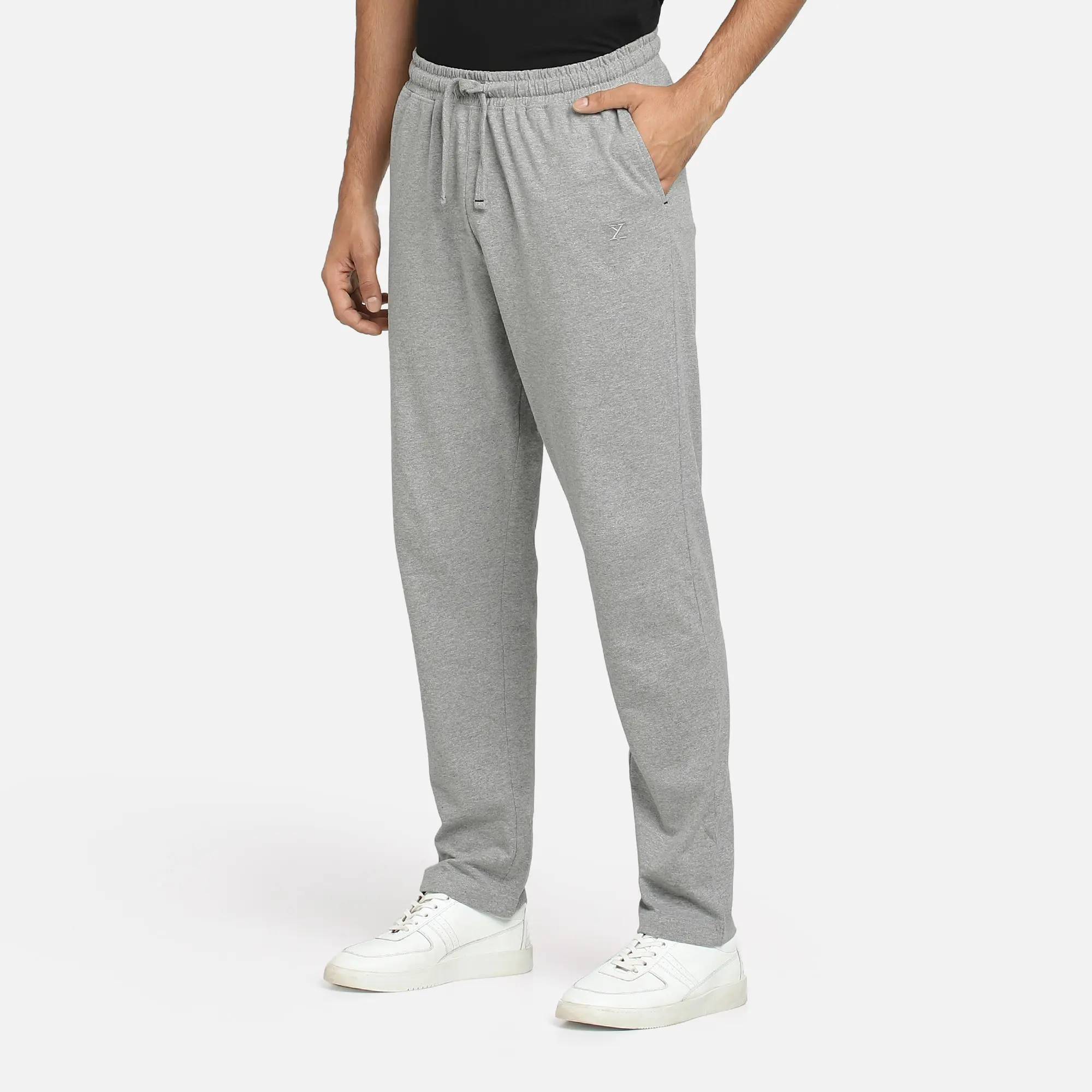 Pace Cotton Rich Track Pants Frost Grey - Image 2
