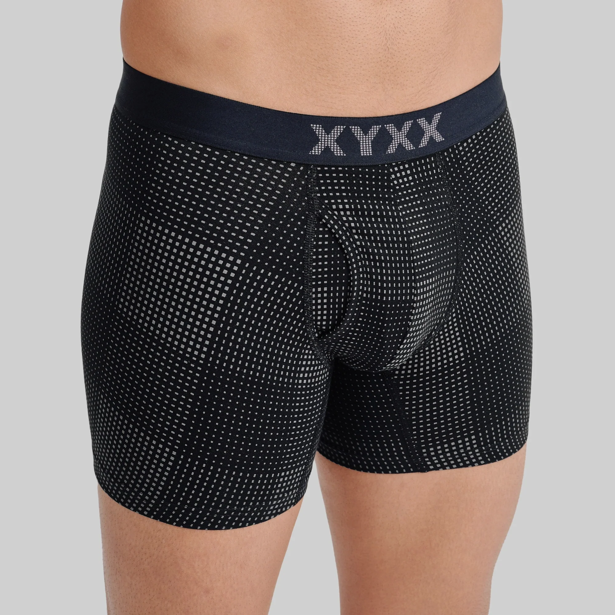 Quad Cotton Boxer Briefs - Smoke Black - Image 4