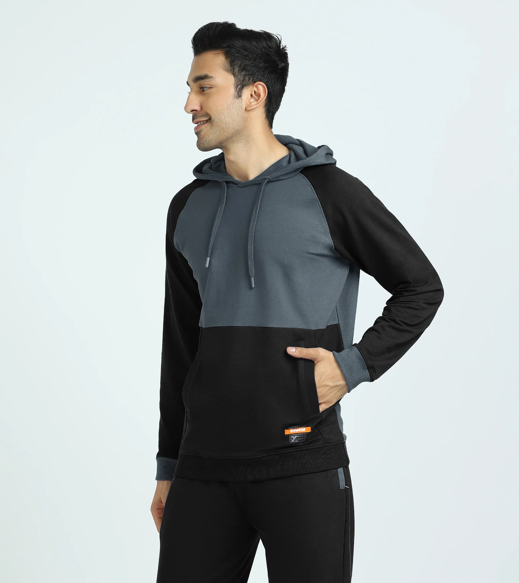 Quest French Terry Cotton Hoodie And Joggers Co-ord Set Phantom Grey - Image 3