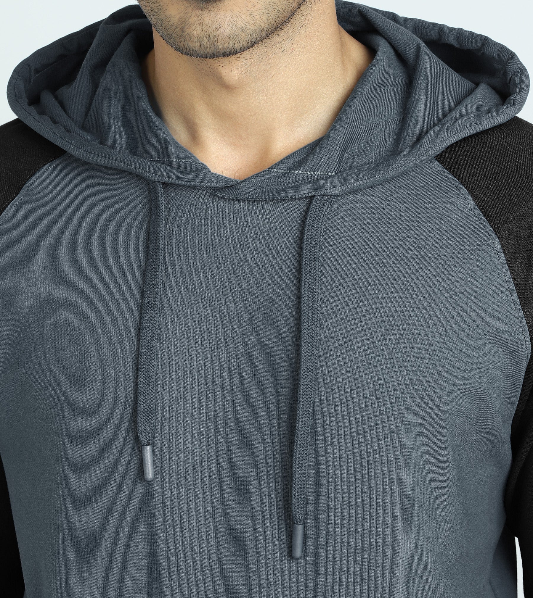 Quest French Terry Cotton Hoodie And Joggers Co-ord Set Phantom Grey - Image 5