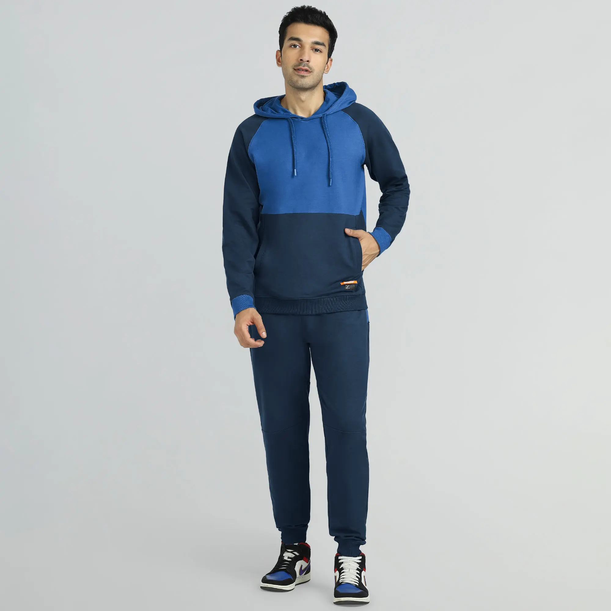 Quest French Terry Cotton Hoodies Atlas Blue - Image 2