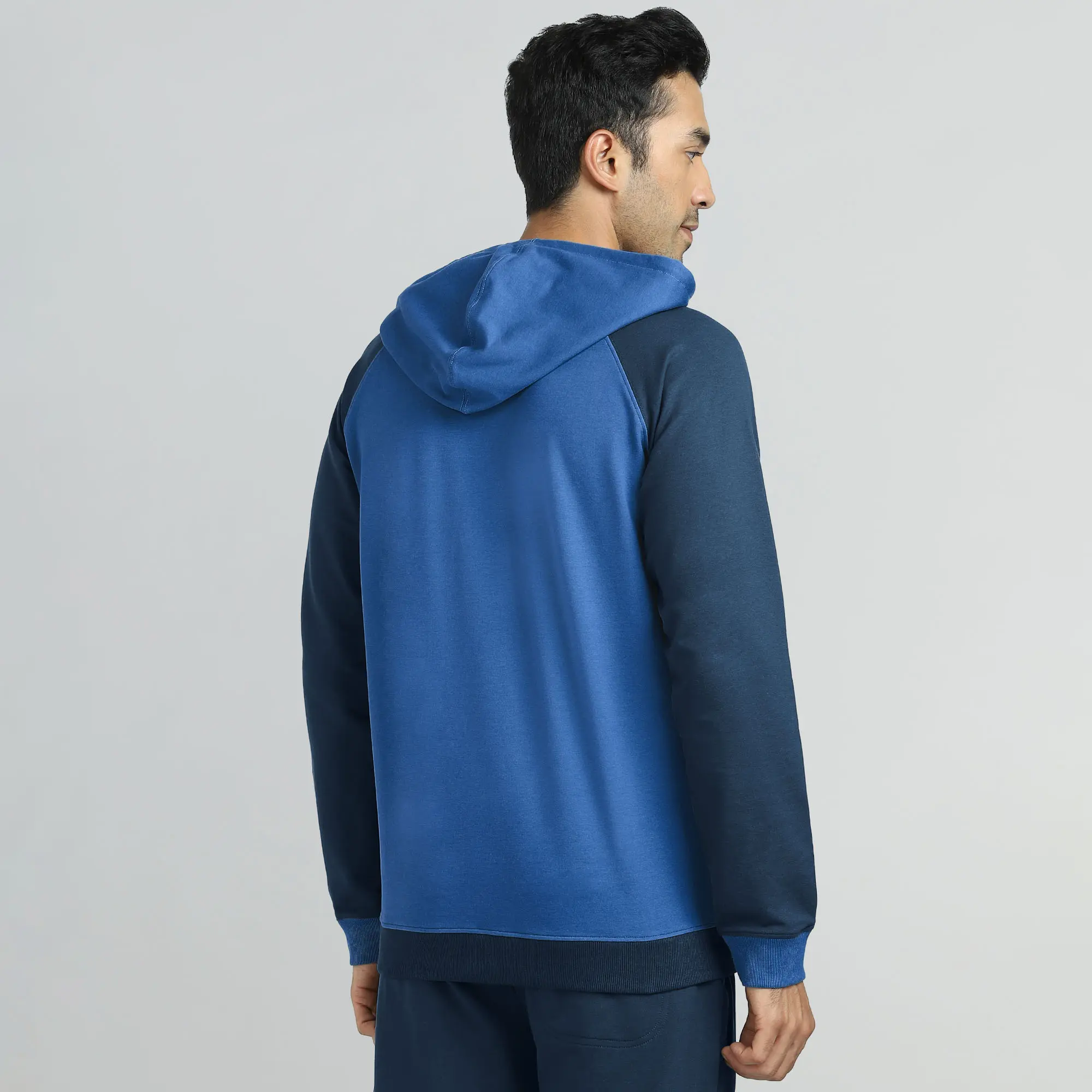 Quest French Terry Cotton Hoodies Atlas Blue - Image 4