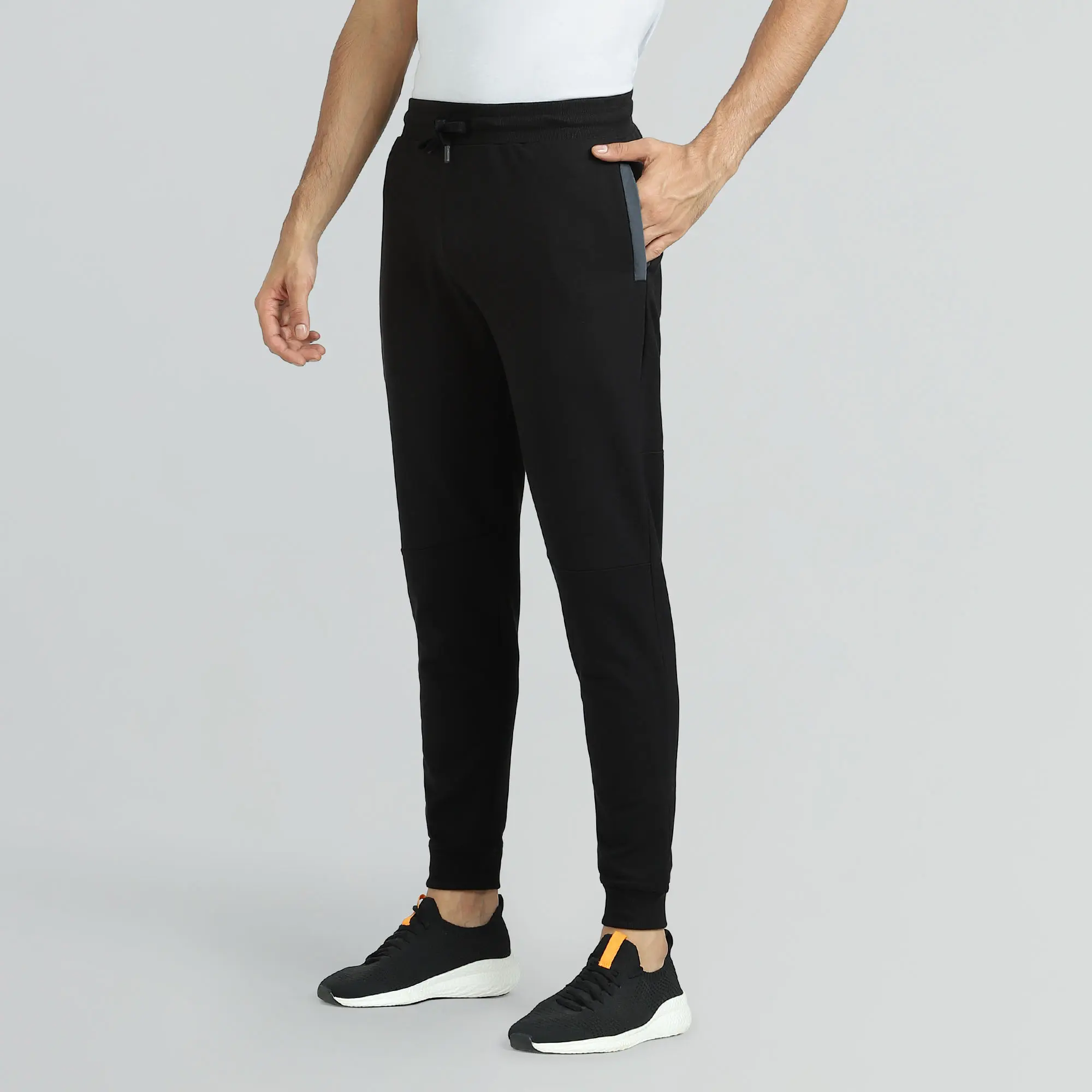 Quest French Terry Cotton-Blend Joggers Phantom Grey - Image 2