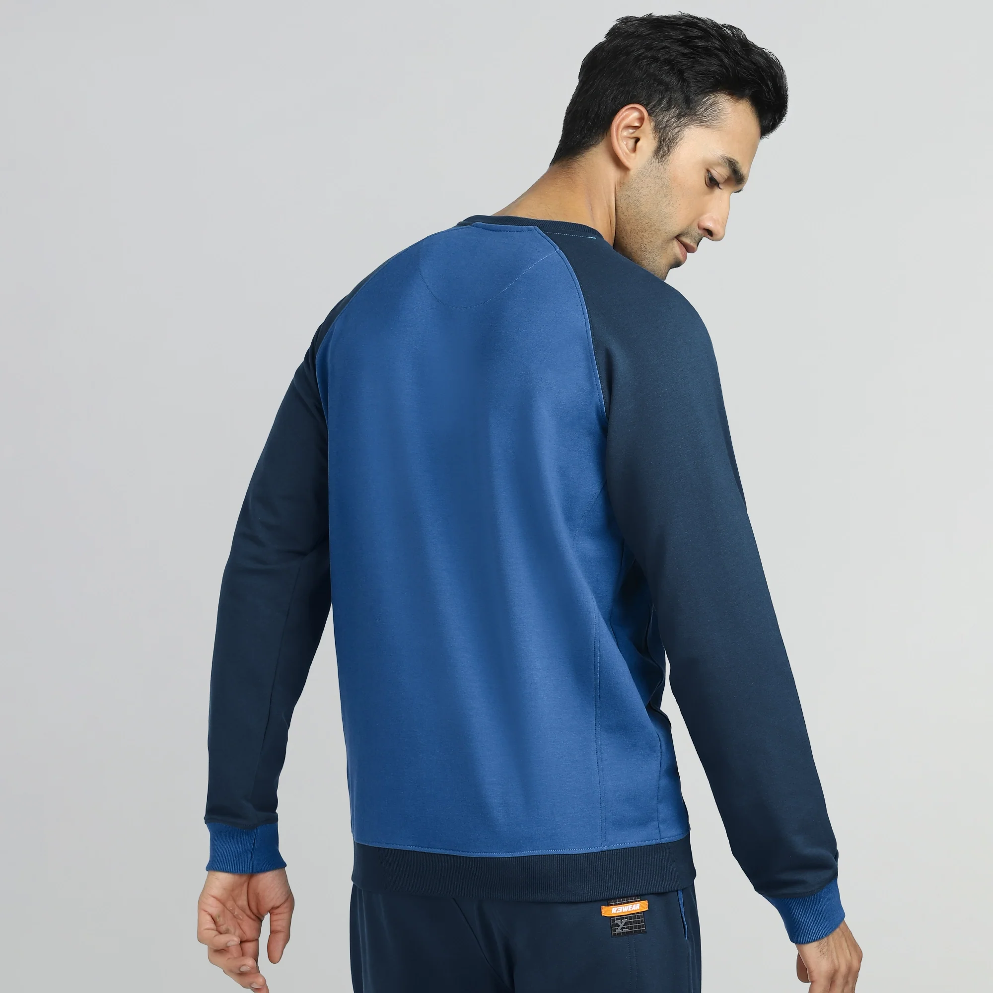 Quest French Terry Cotton-Blend Sweatshirts Atlas Blue - Image 5