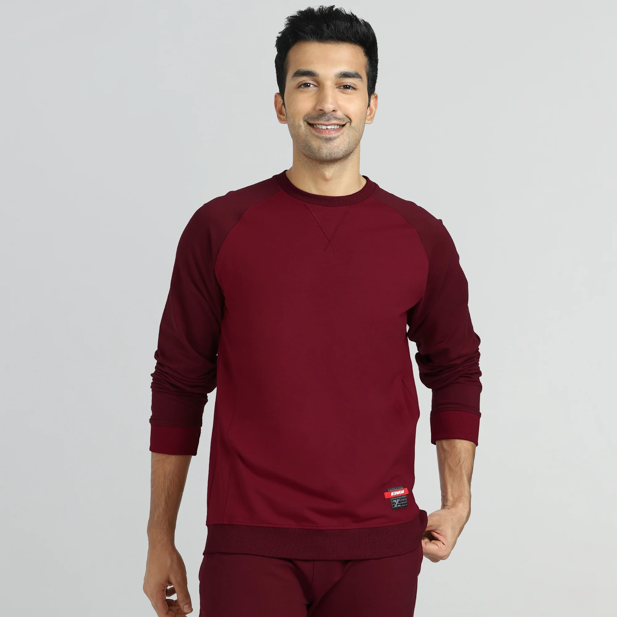 Quest French Terry Cotton-Blend Sweatshirts Scarlet Red - Image 2